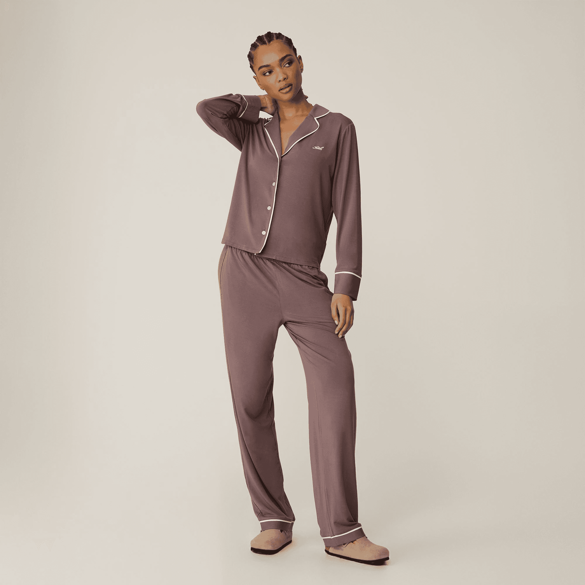 Kith Women Pajama Set - Aubergine — Image 7