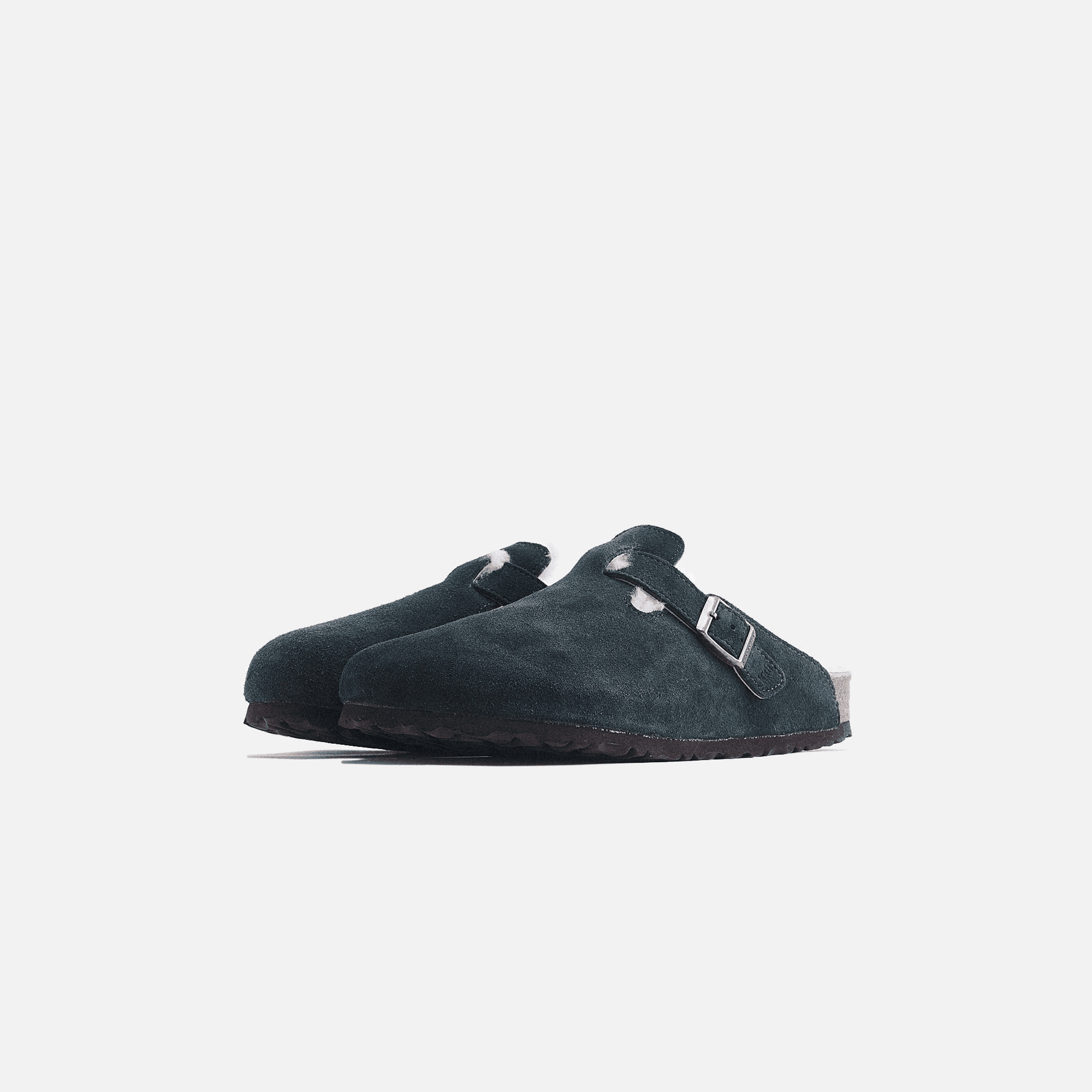 Kith Women for Birkenstock Boston Shearling - Scarab Green — Image 7