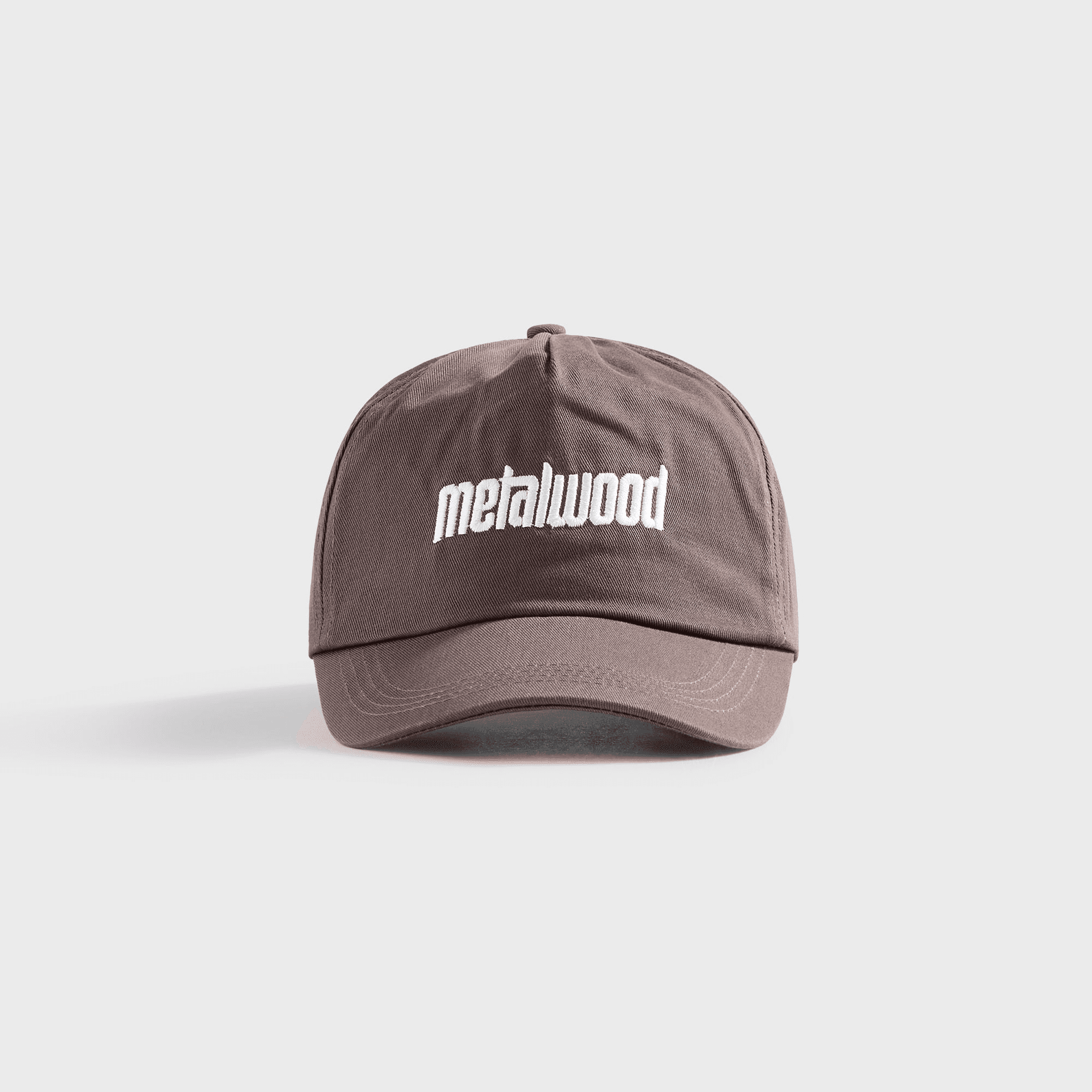 Metalwood Metal Logo 5 Panel Cap - Brown - Image 1