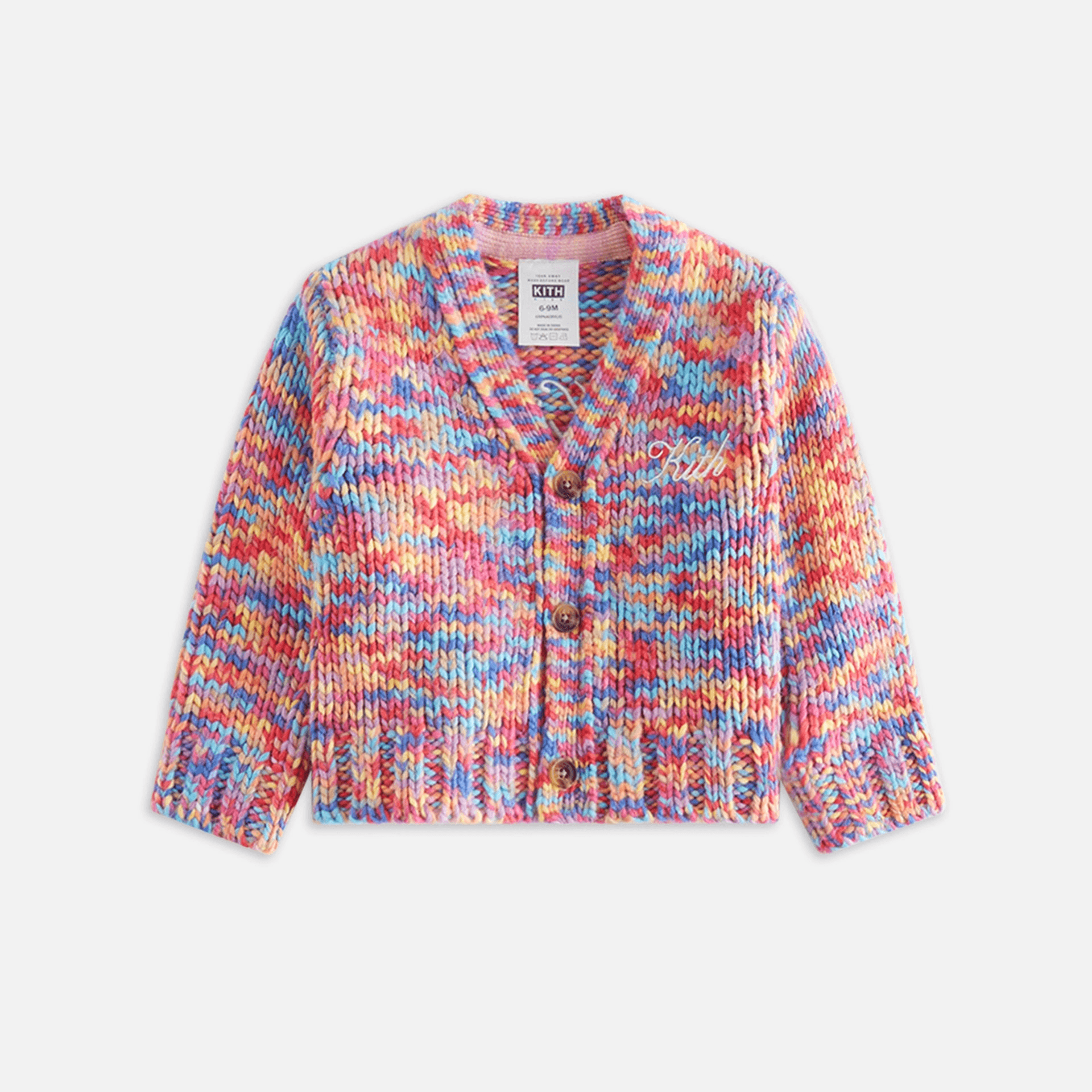 Kith Baby Weirfield Logo Space Dye Cardigan - Fervor — Image 5