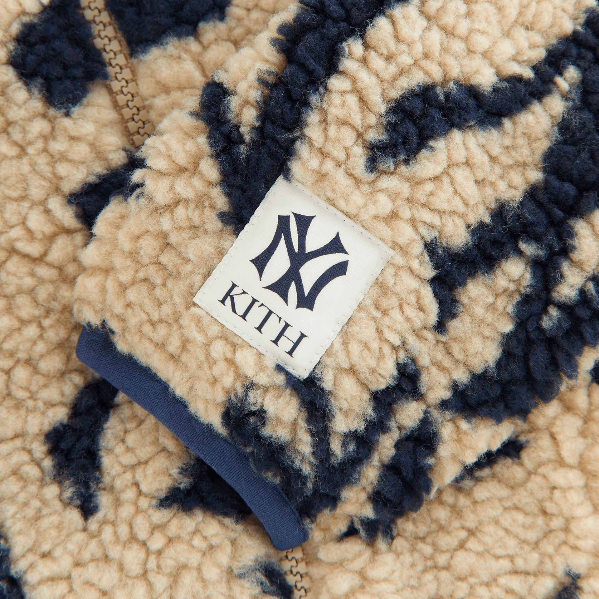Kith Kids for the New York Yankees Lloyd Sherpa Jacket - Canvas — Image 2
