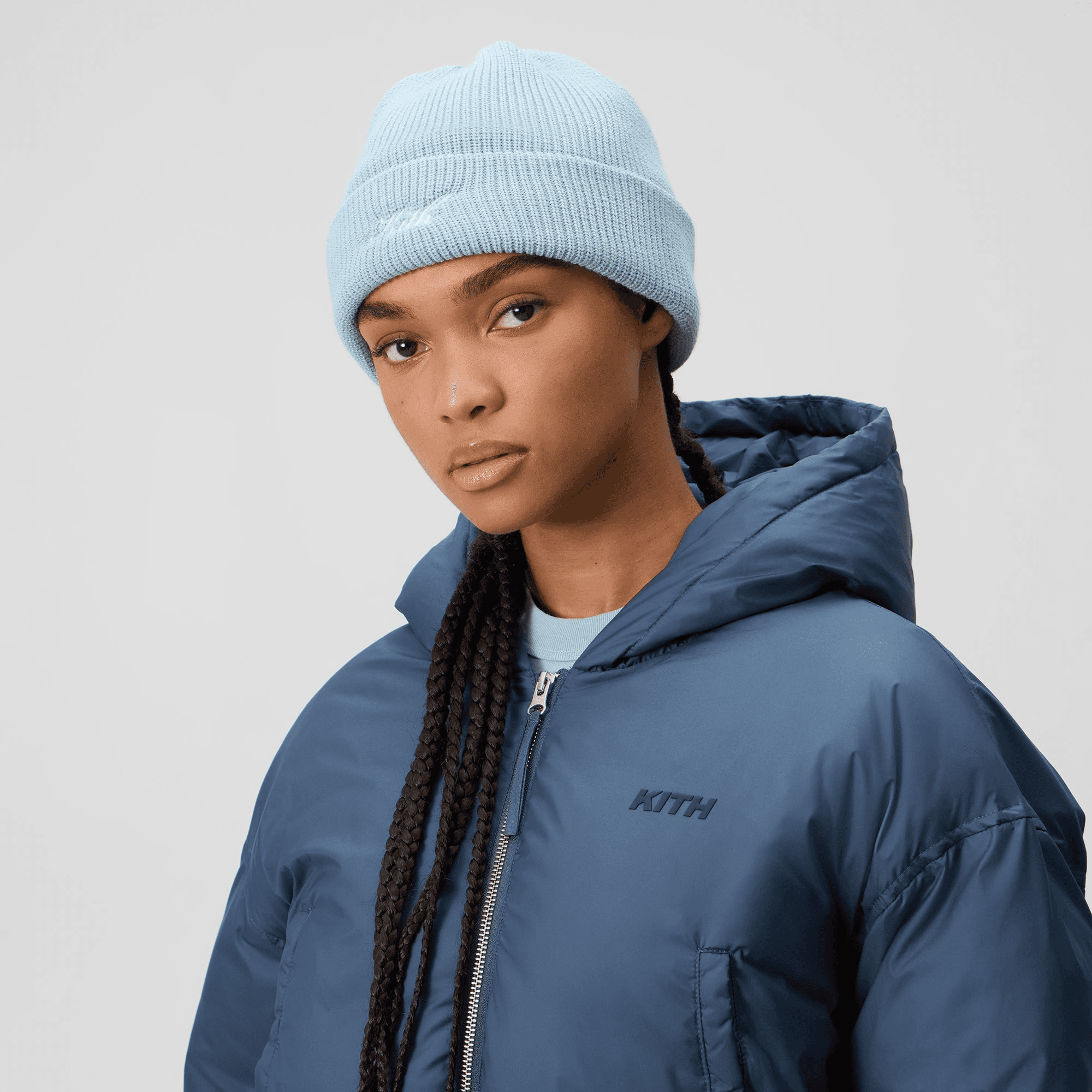 Kith Women Classic Beanie - Powder — Image 3