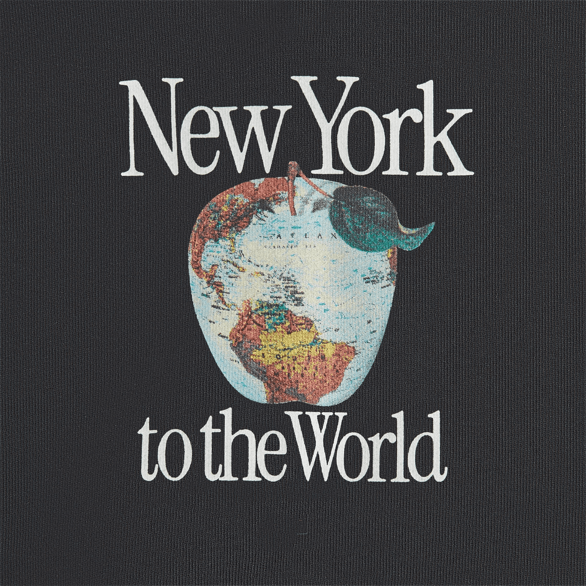 Kith Baby New York to the World Apple Globe Hoodie - Black — Image 2