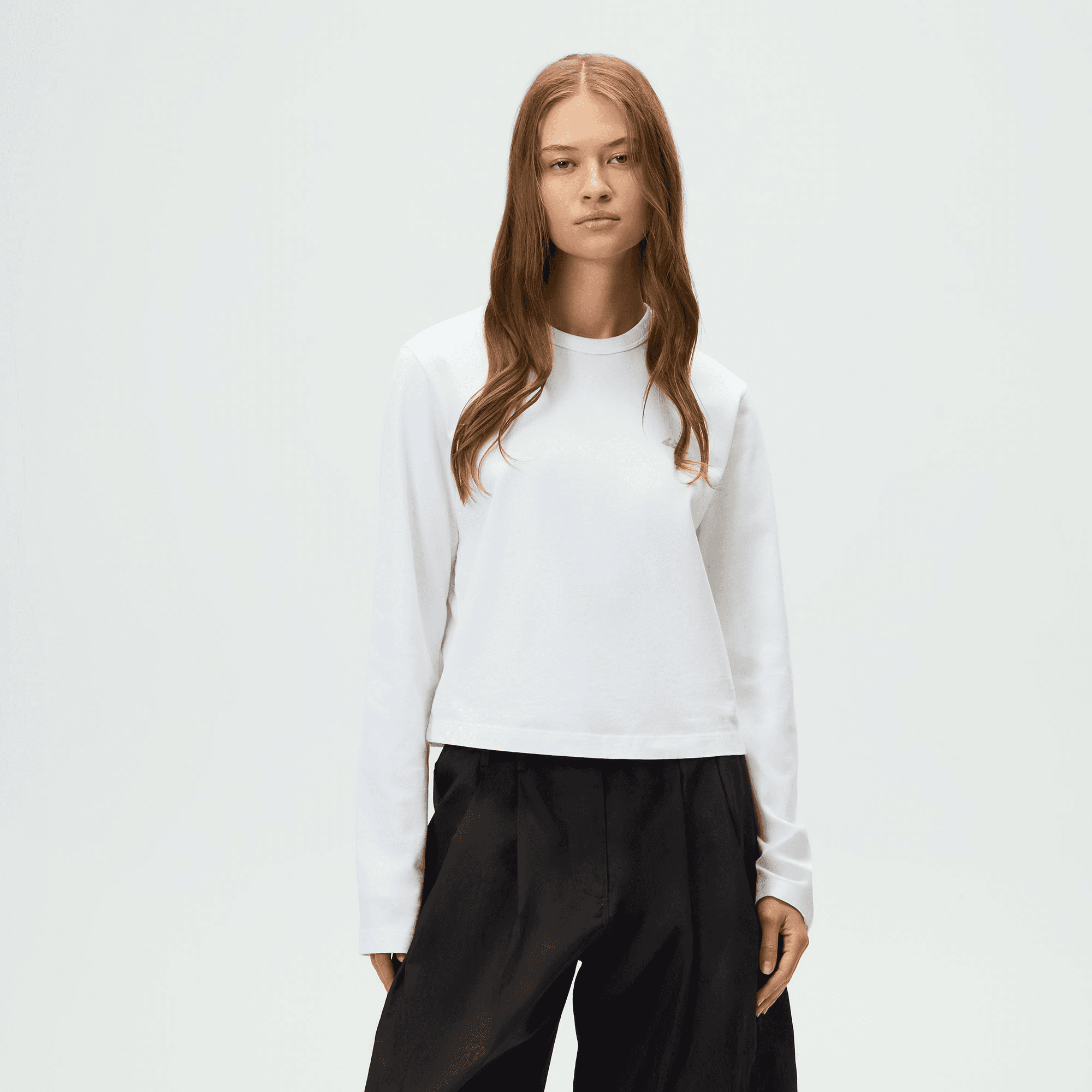 Kith Women Shrunken Jay Long Sleeve - White — Image 4