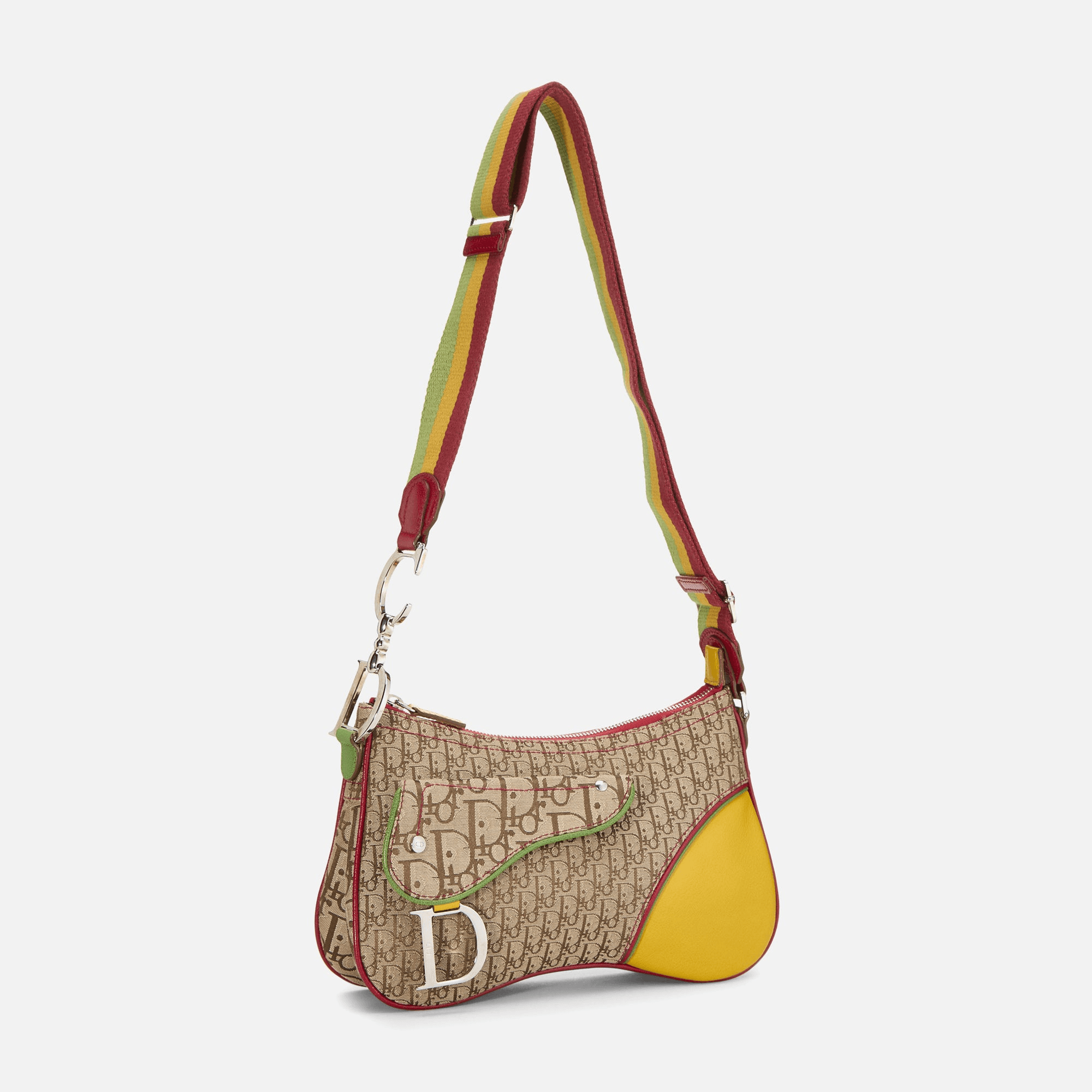 WGACA Christian Dior Multi Trotter Rasta Double Saddle - Multi — Image 4