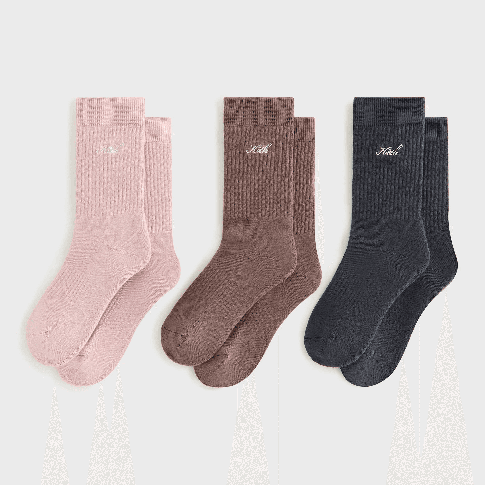 Kith Women Script Classic 3-Pack Crew Sock - Multi — Image 5