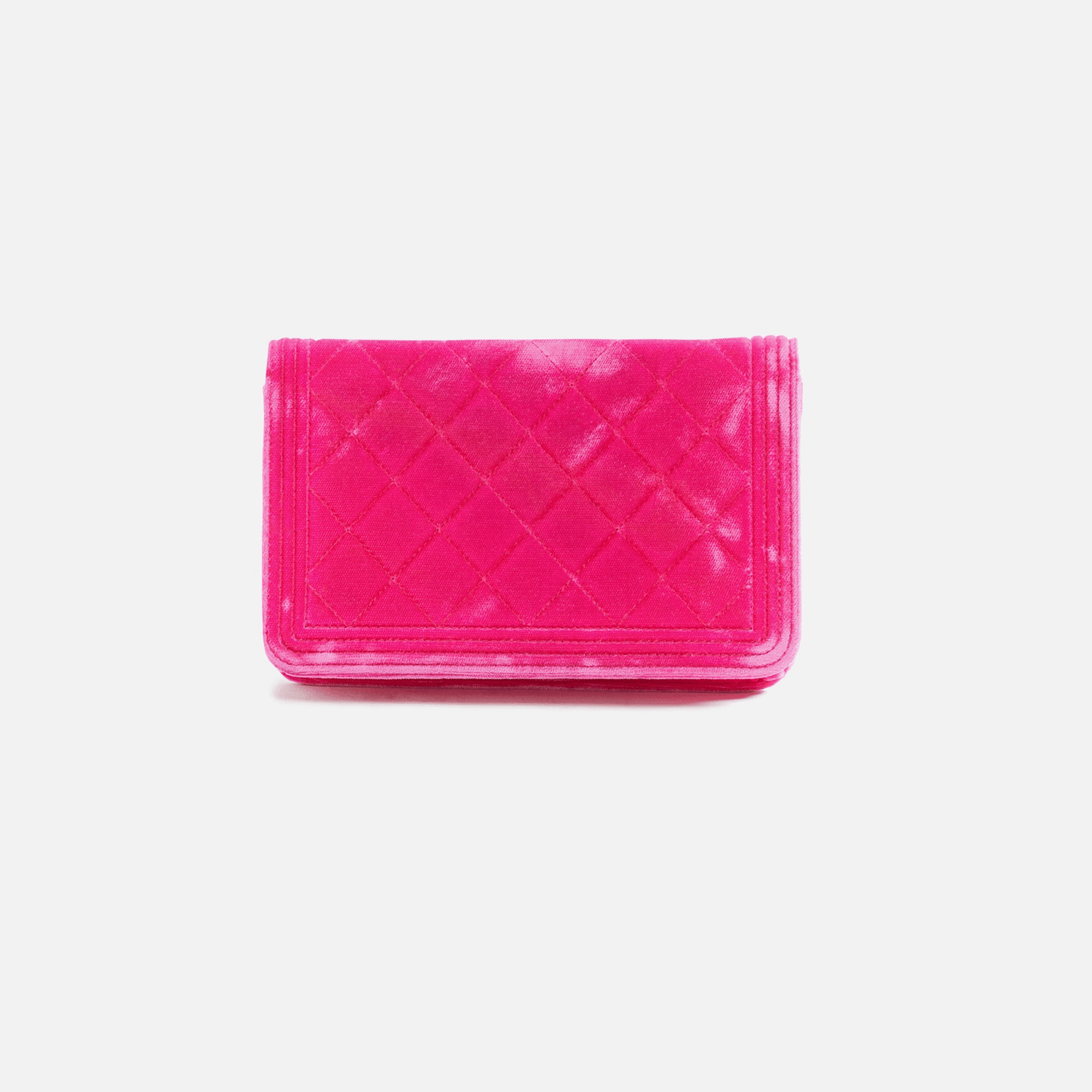 WGACA Chanel Velvet Boy Wallet on Chain - Pink — Image 3