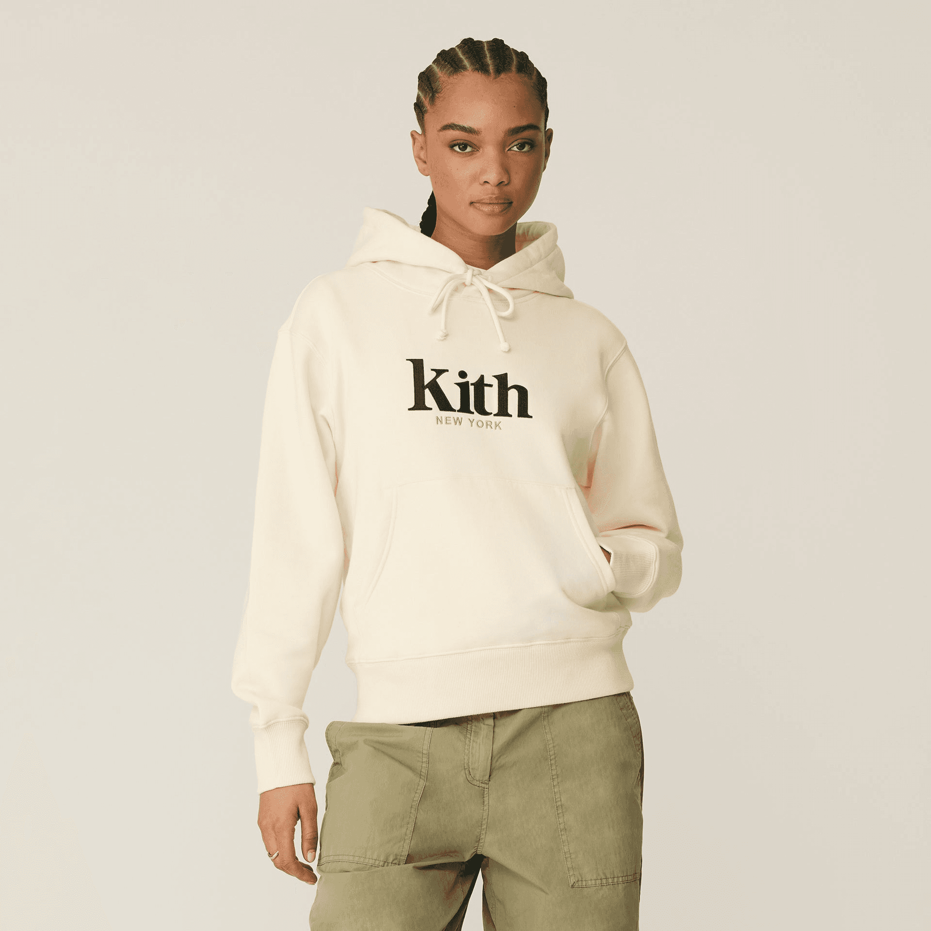 Kith Women Jane New York Hoodie II - Sandrift — Image 4