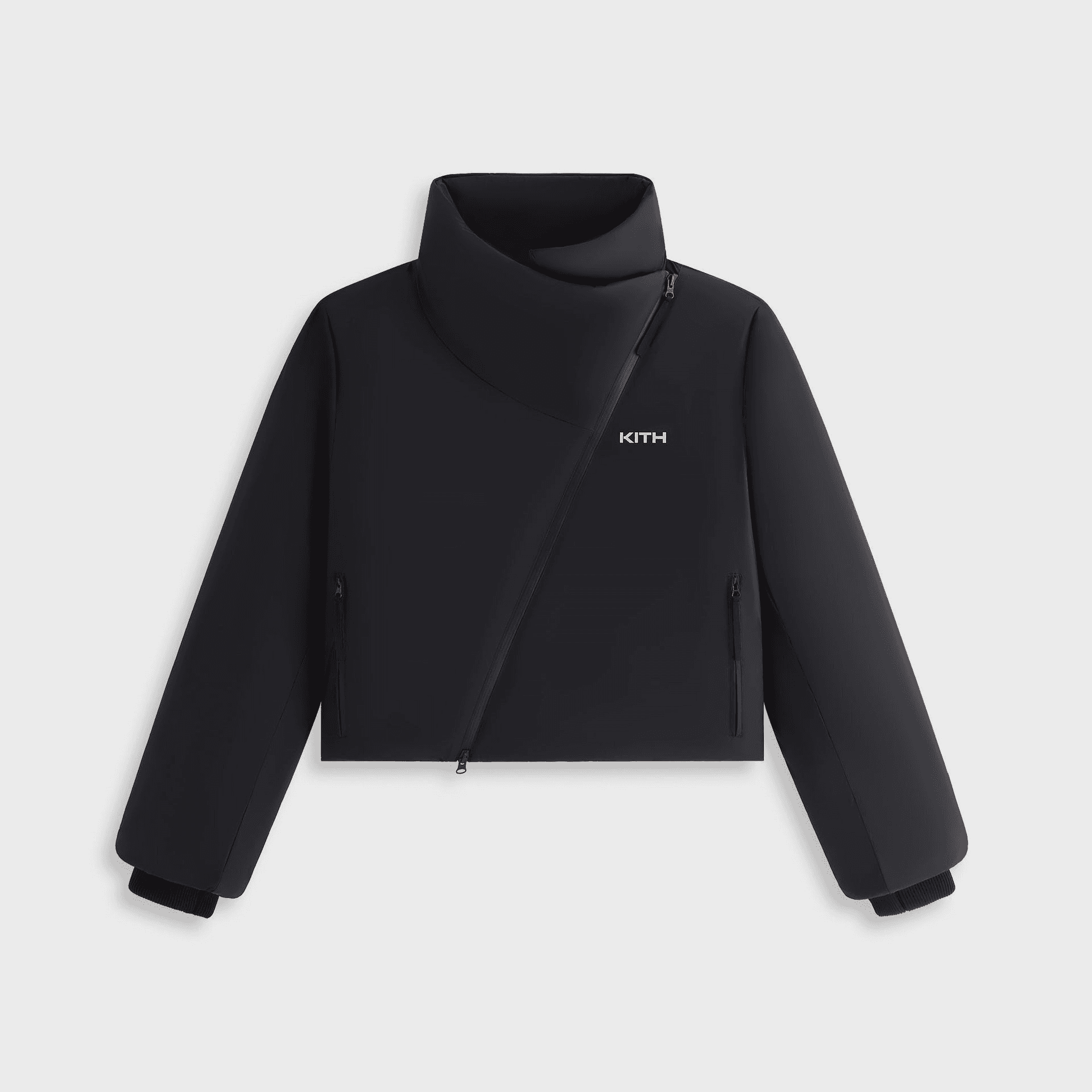 Kith Women Helia Asymmetrical Jacket - Black — Image 6