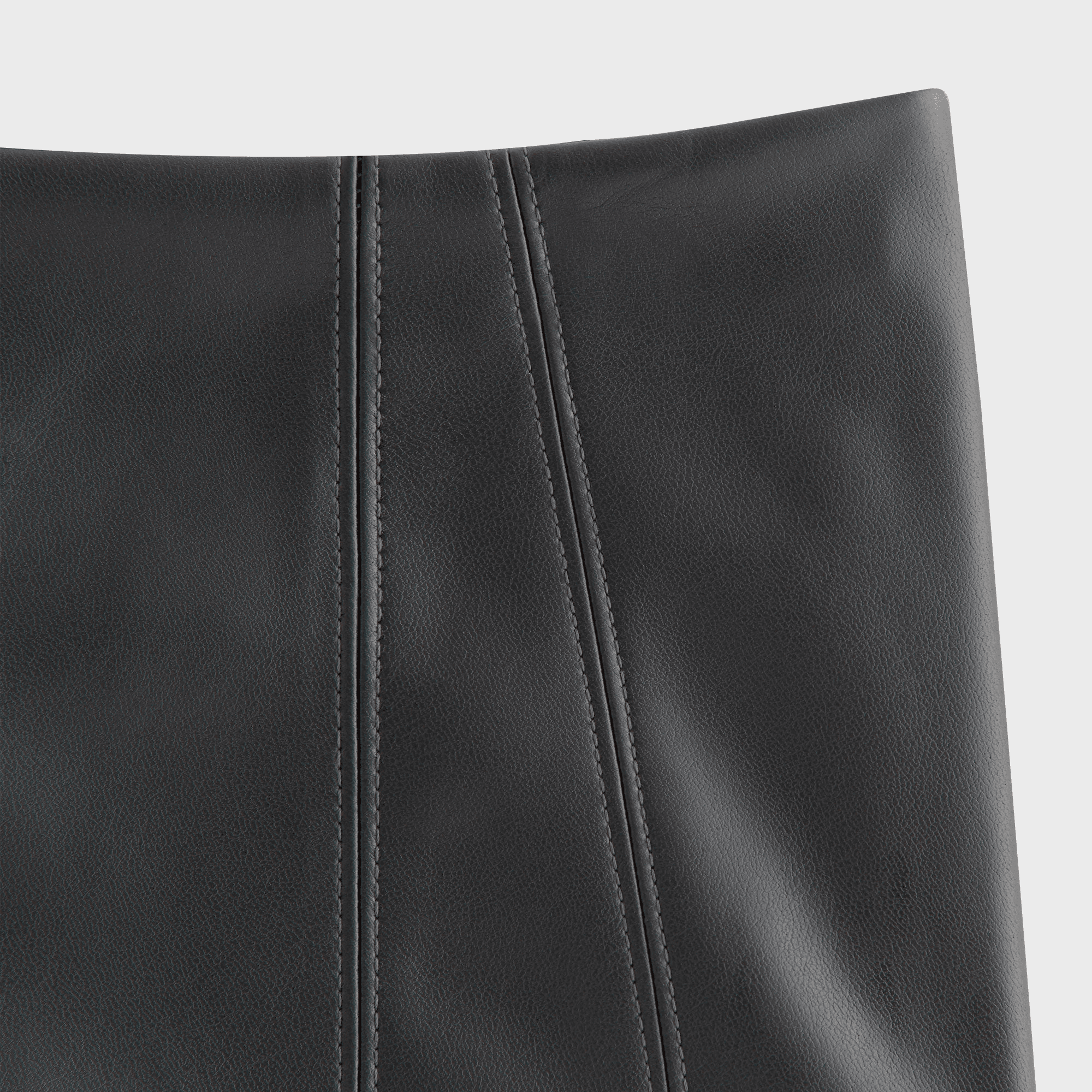 Kith Women Somi Faux Leather Hot Short - Black — Image 2