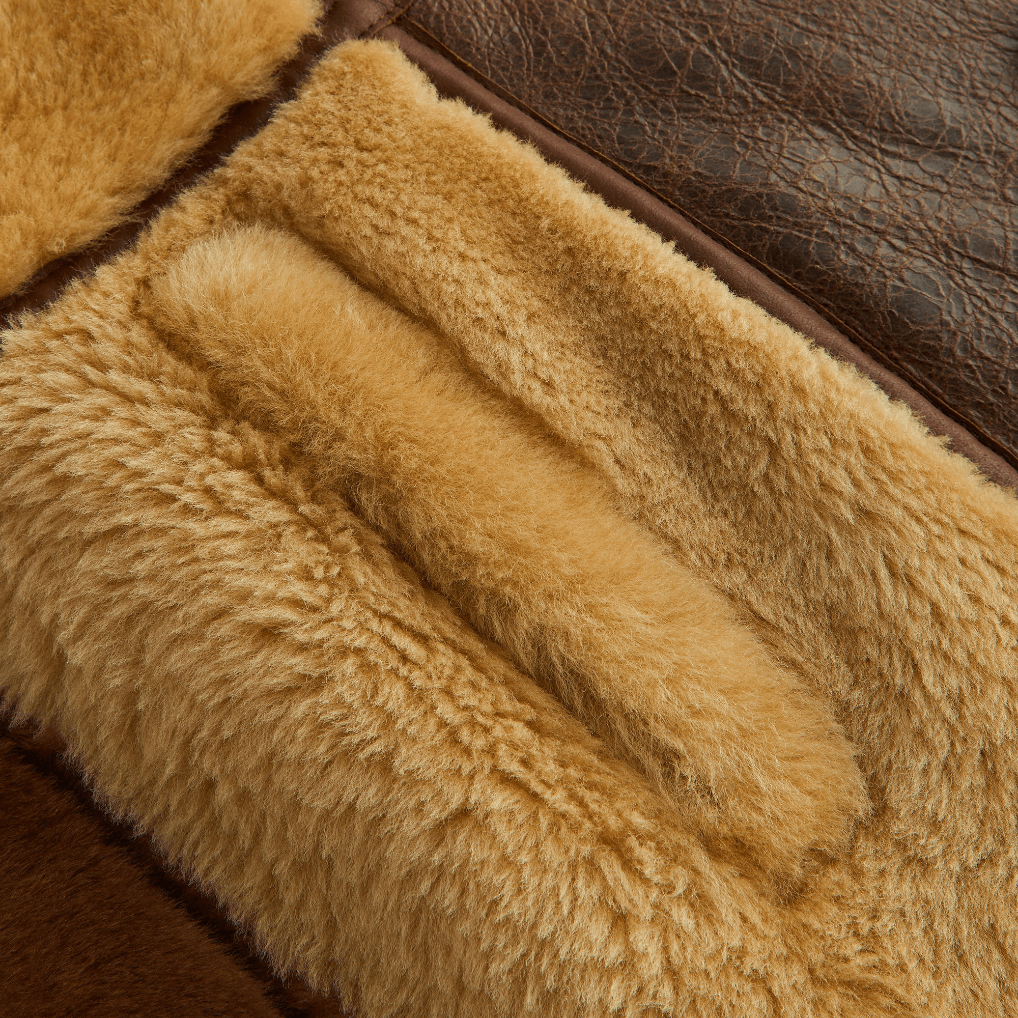 Kith Women Amis Patchwork Shearling Coat - Oxford — Image 2