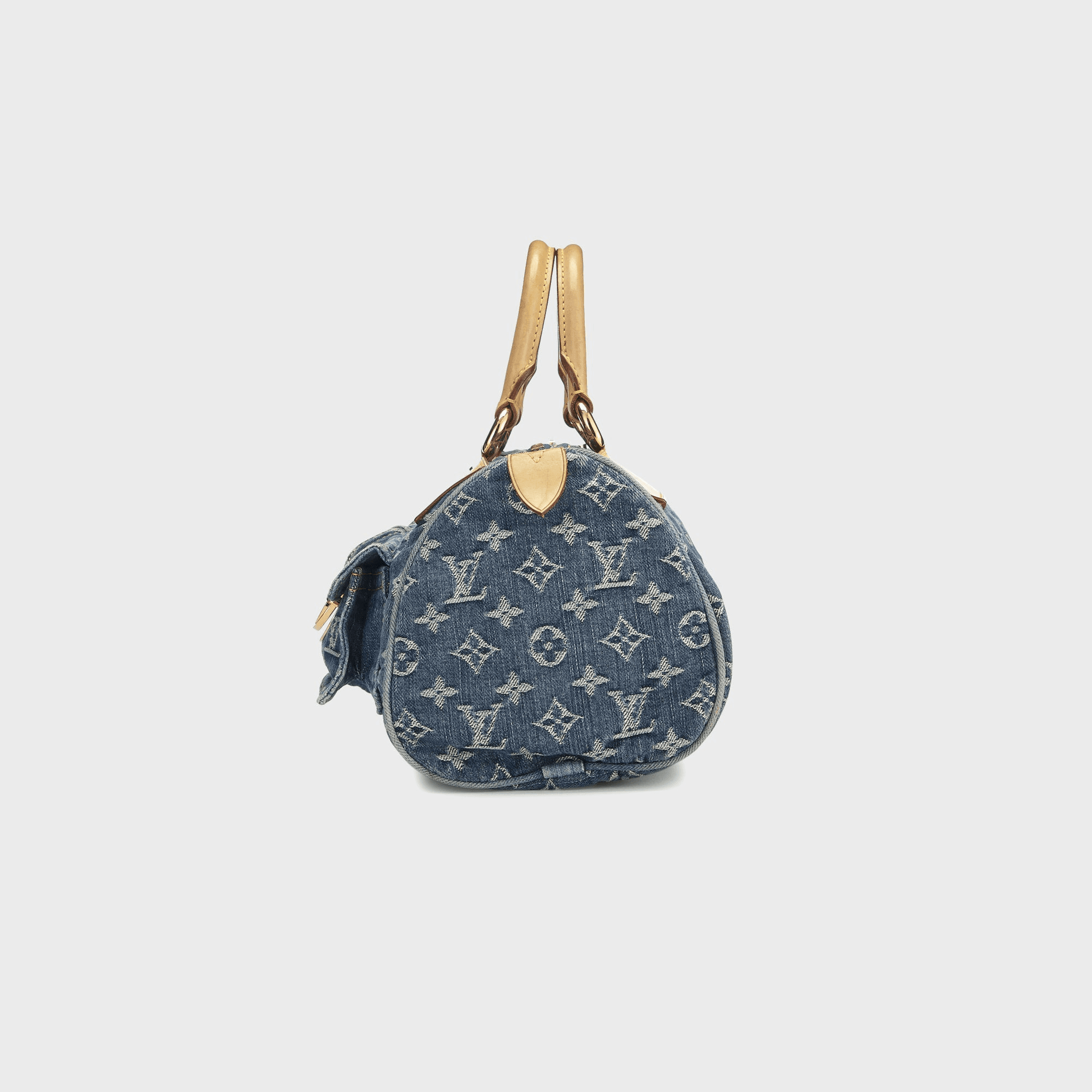 WGACA Louis Vuitton Denim Neo Speedy - Blue — Image 4
