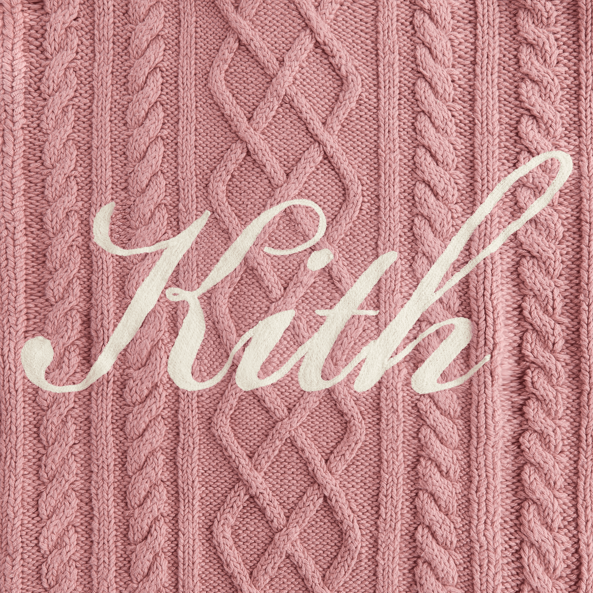 Kith Women Wyler Blocked Full Zip Sweater - Pink Opal — Image 2