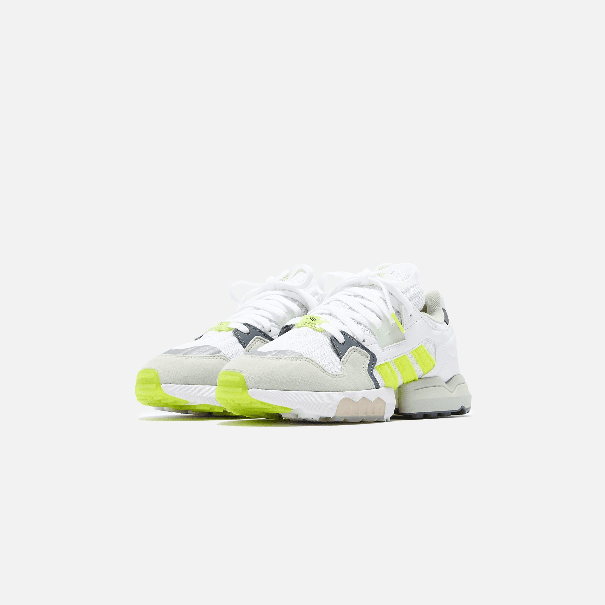 adidas Consortium x Footpatrol ZX Torsion - White / Solar Yellow / Ash Grey — Image 10