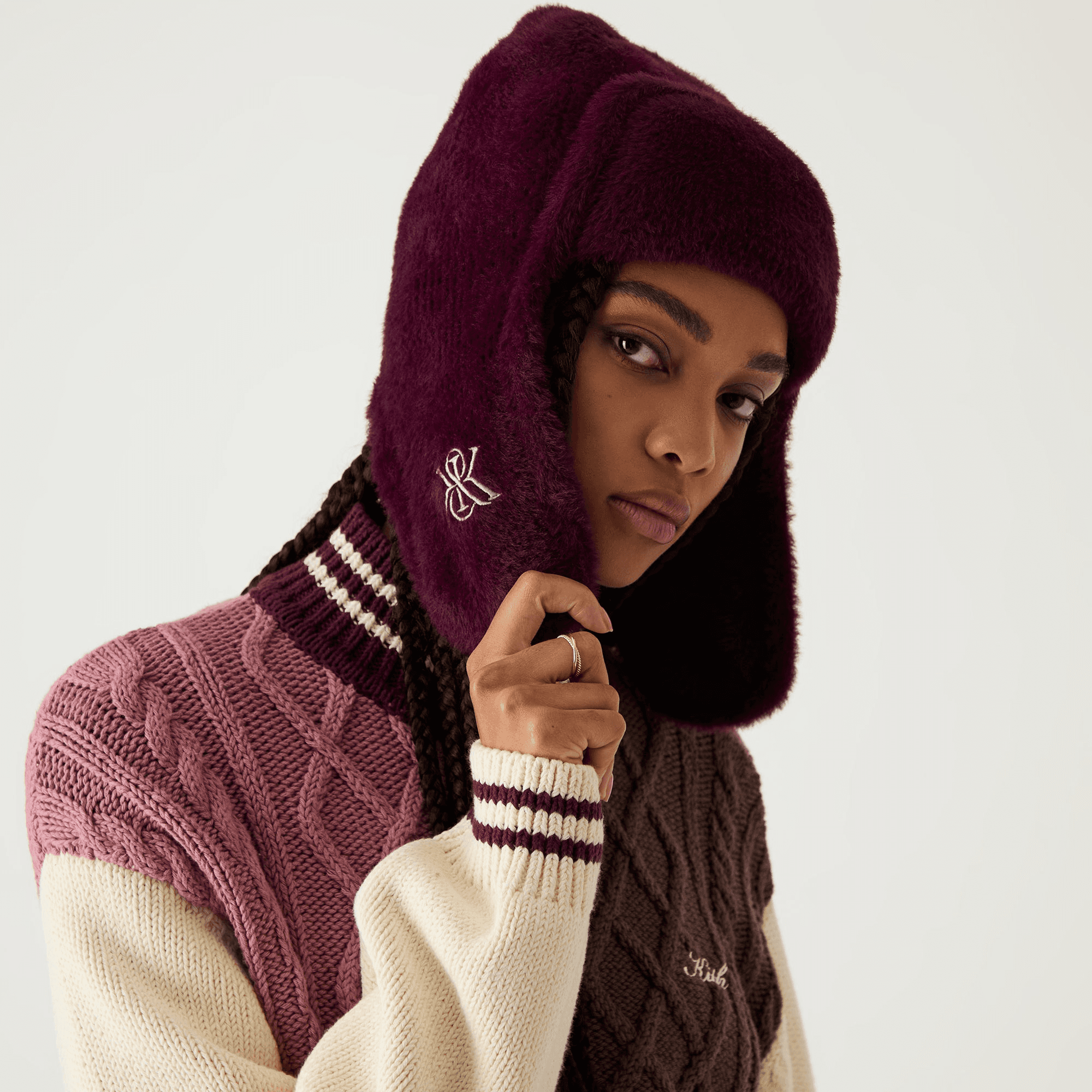 Kith Women Mohair Earflap Beanie - Essence — Image 3