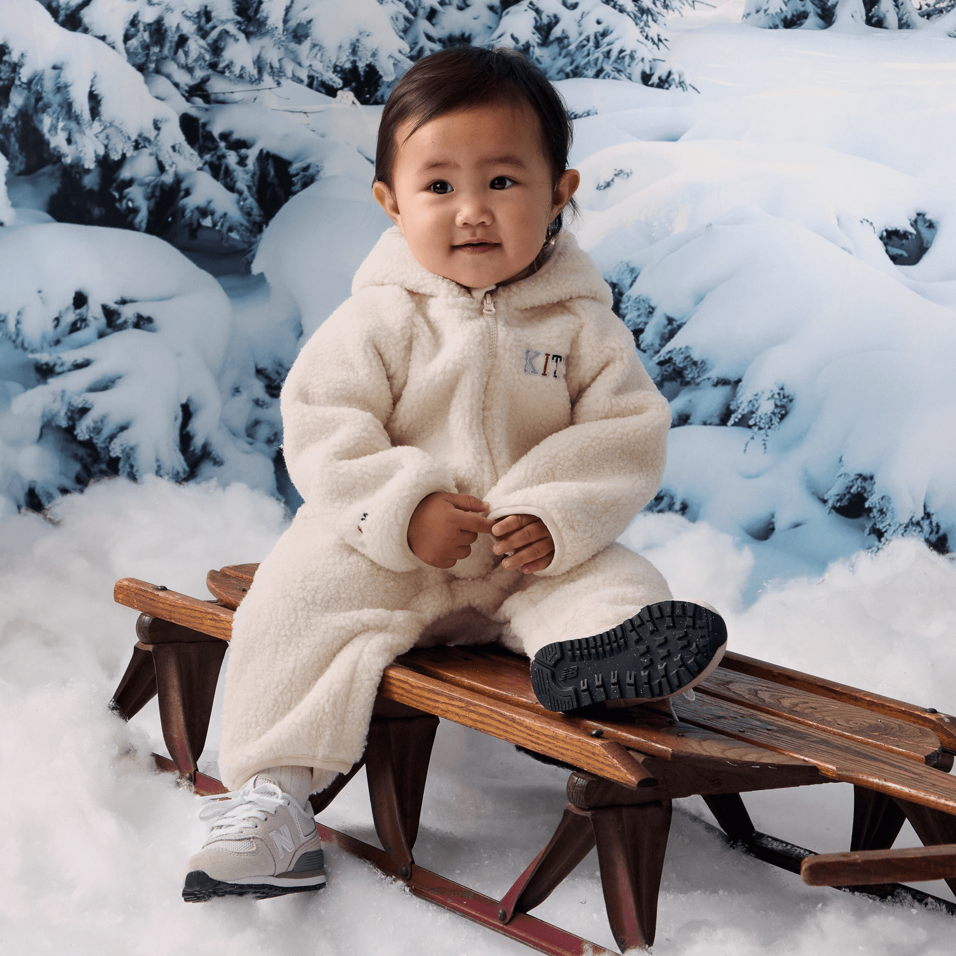 Kith Baby New York to the World Sherpa Coverall - Silk — Image 6