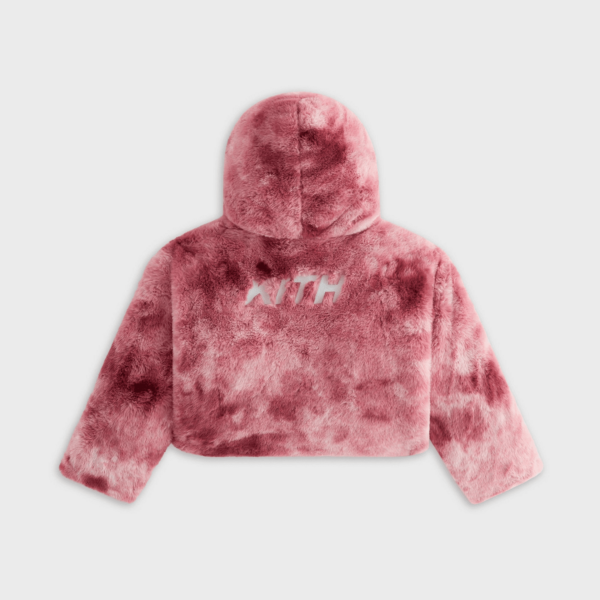 Kith Kids Cropped Faux Fur Hooded Puffer Jacket - Affection — Image 6