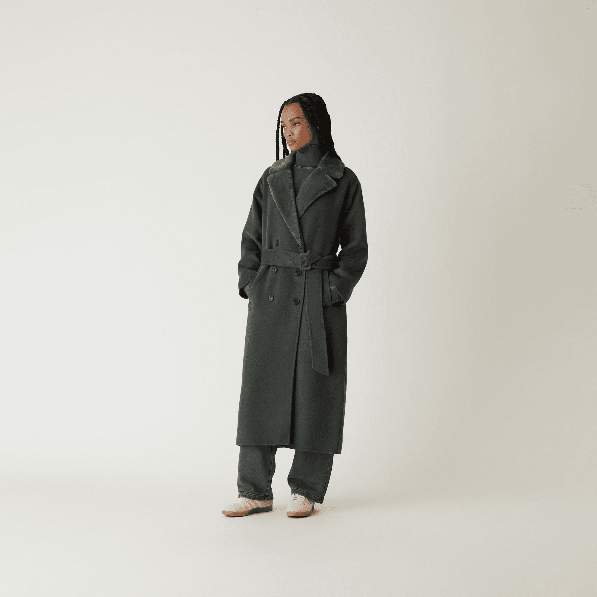 Kith Women Farren Melton Trench Coat - Machine — Image 9