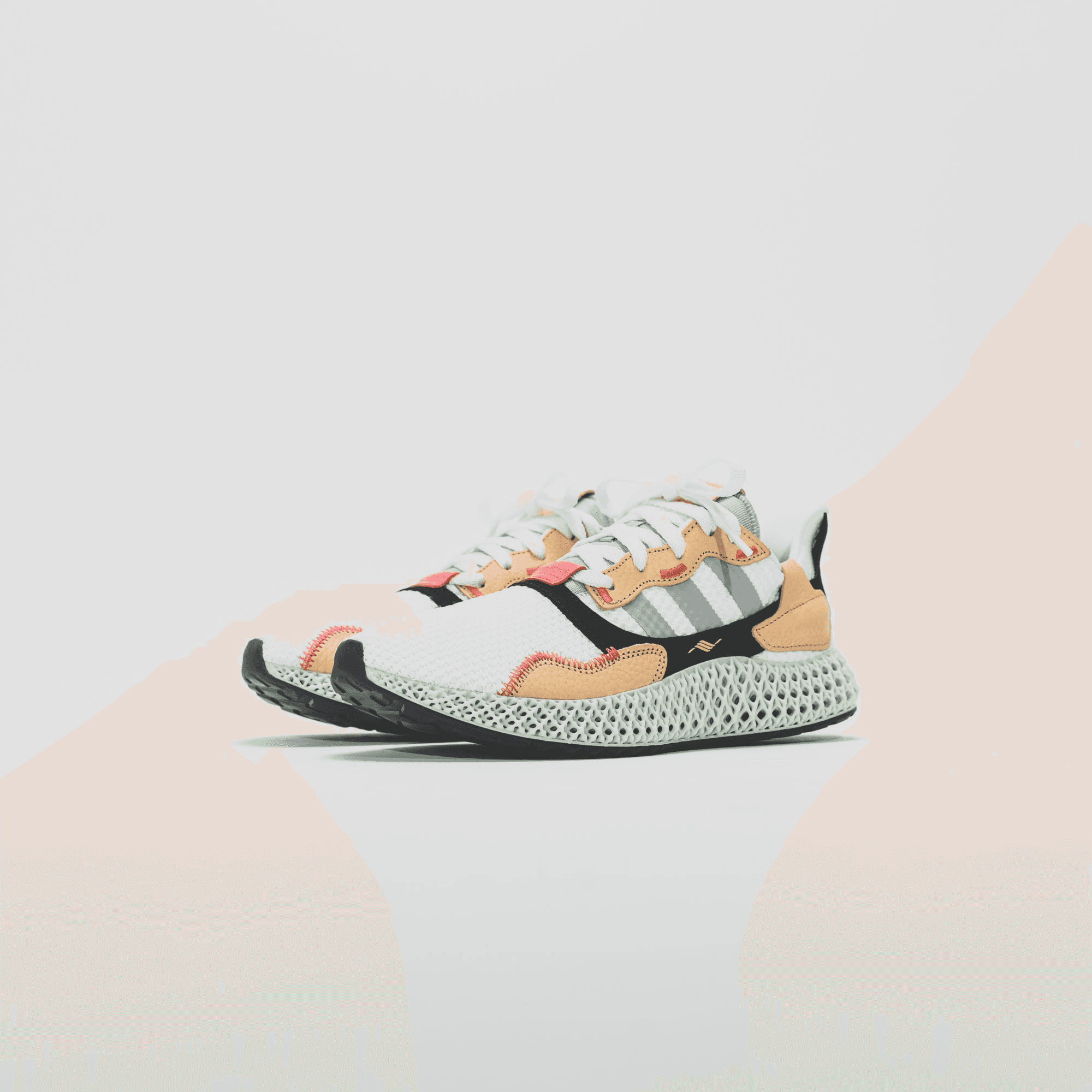 adidas Consortium x Hender Scheme ZX 4000 4D - White / Tan — Image 5