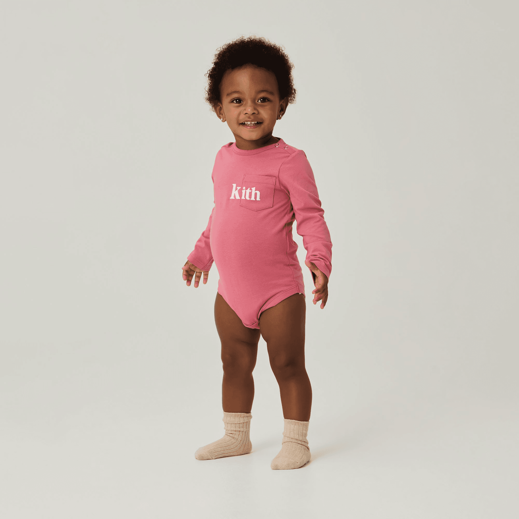 Kith Baby Long Sleeve Quinn Bodysuit - Affection — Image 5