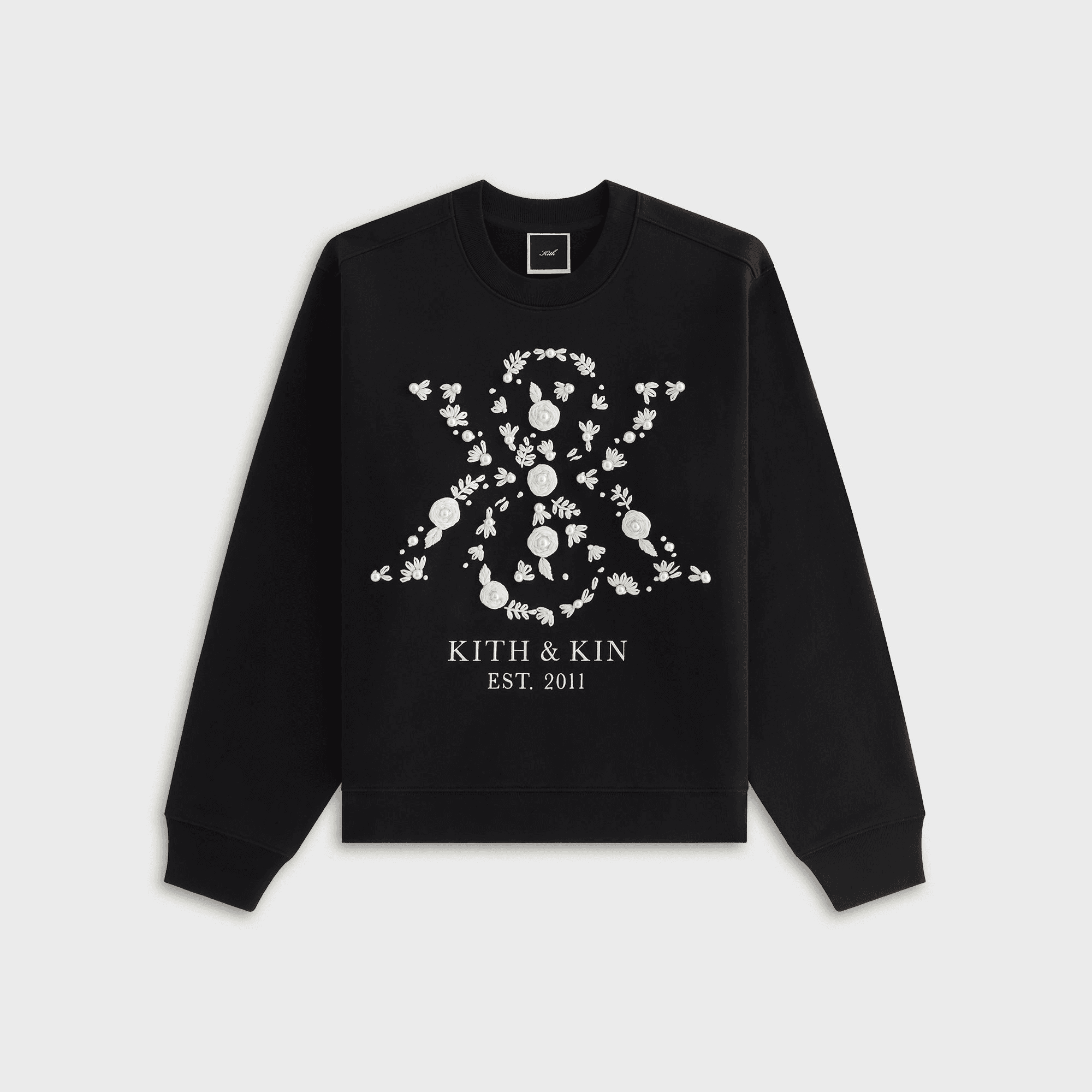 Kith Women Ashwin Pearl Crest Crewneck - Black
