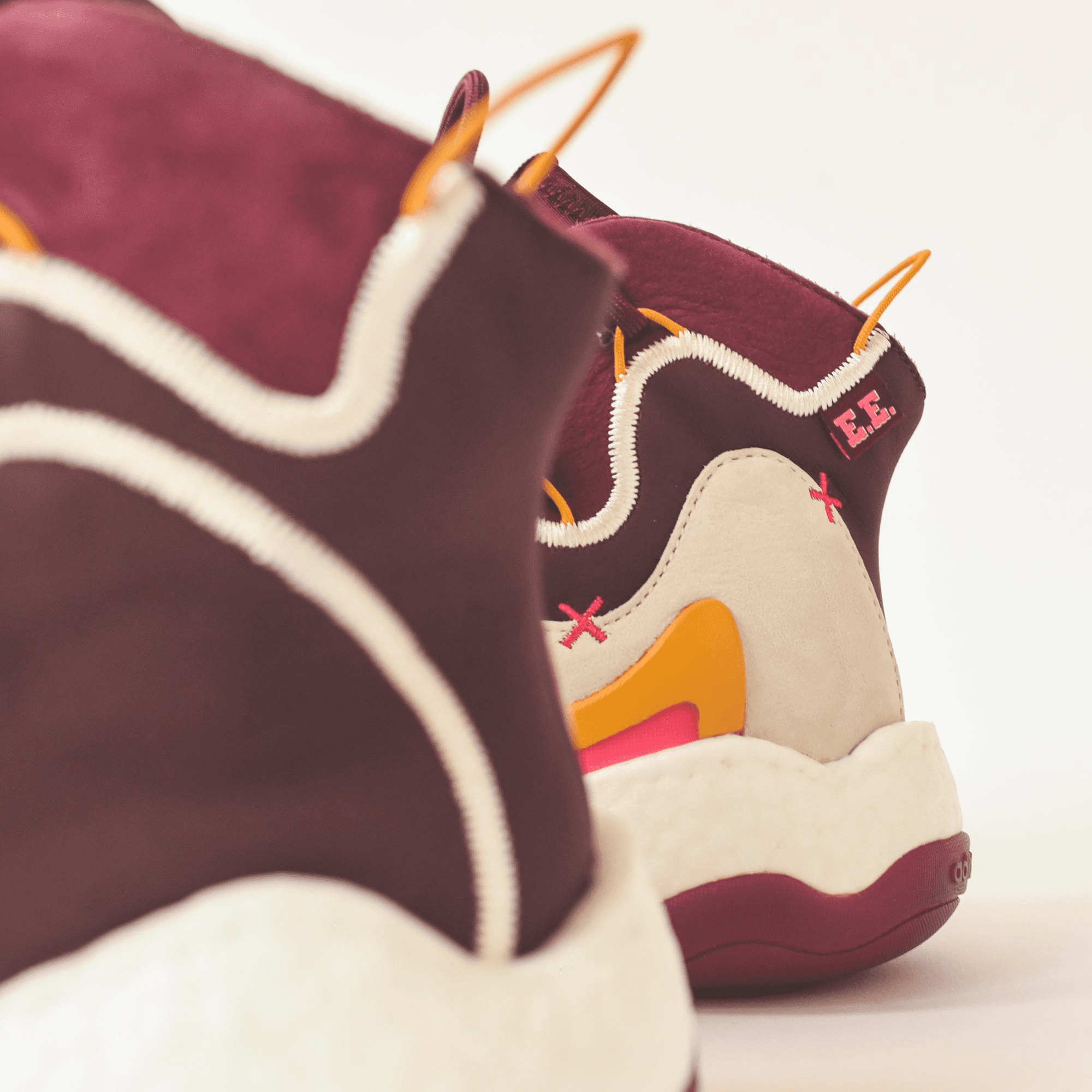 Adidas x Eric Emanuel BYW - Maroon / Yellow — Image 2