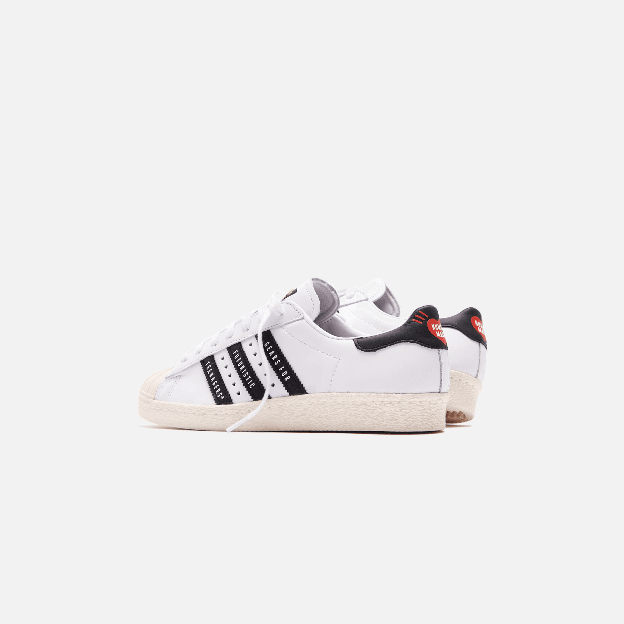 adidas Consortium x Human Made Superstar 80s - White / Core Black / Off White — Image 8