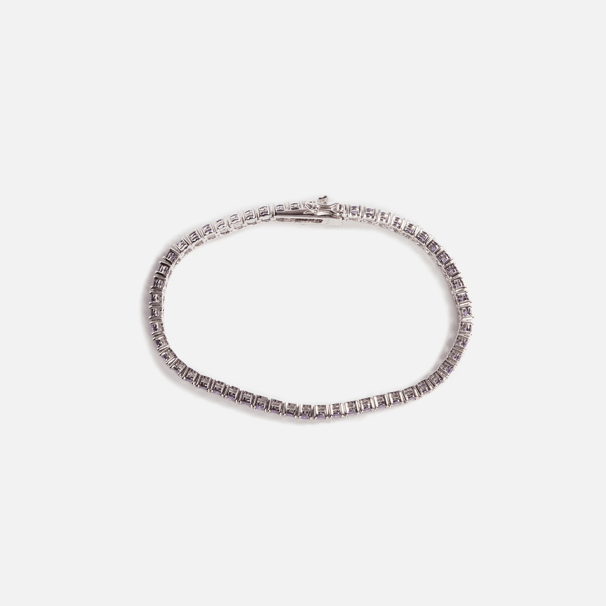 Amy Shehab Crystal Tennis Bracelet - Purple — Image 2