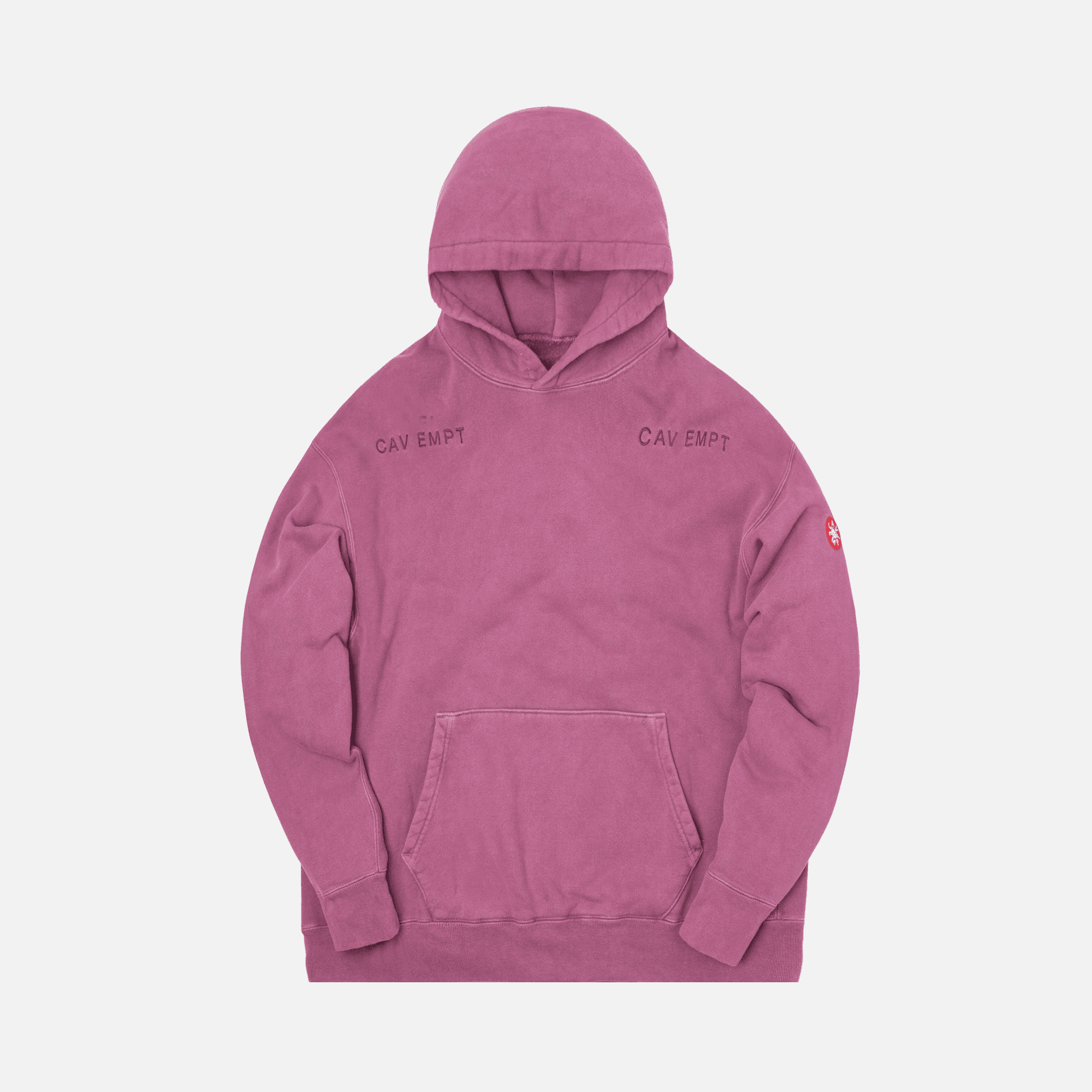 Cav Empt Overdye Smoky Heavy Hoody - Pink