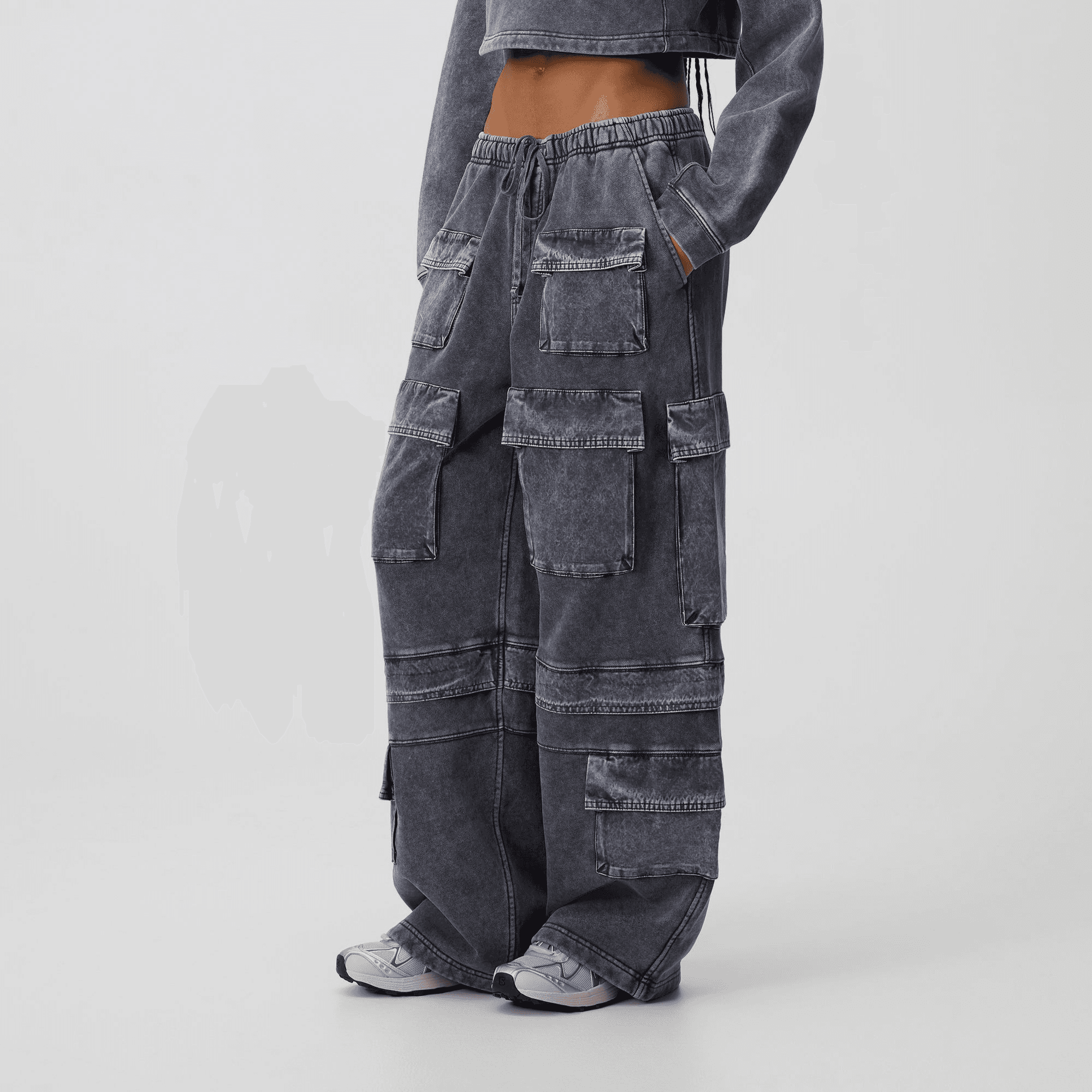 Kith Women Zayn Cargo Sweatpant - Overcast — Image 5