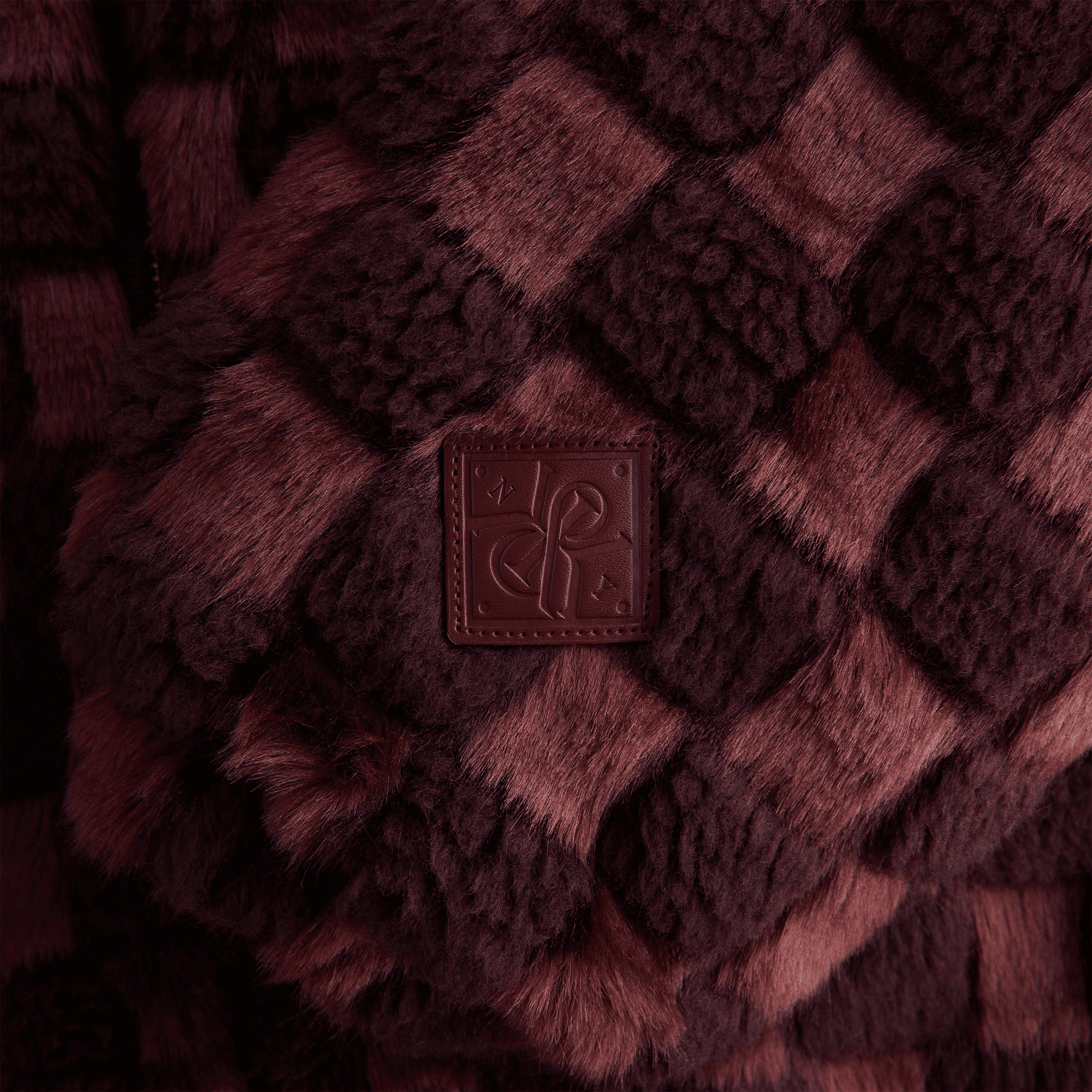Kith Women Toshi Checked Teddy Bomber - Magma — Image 2