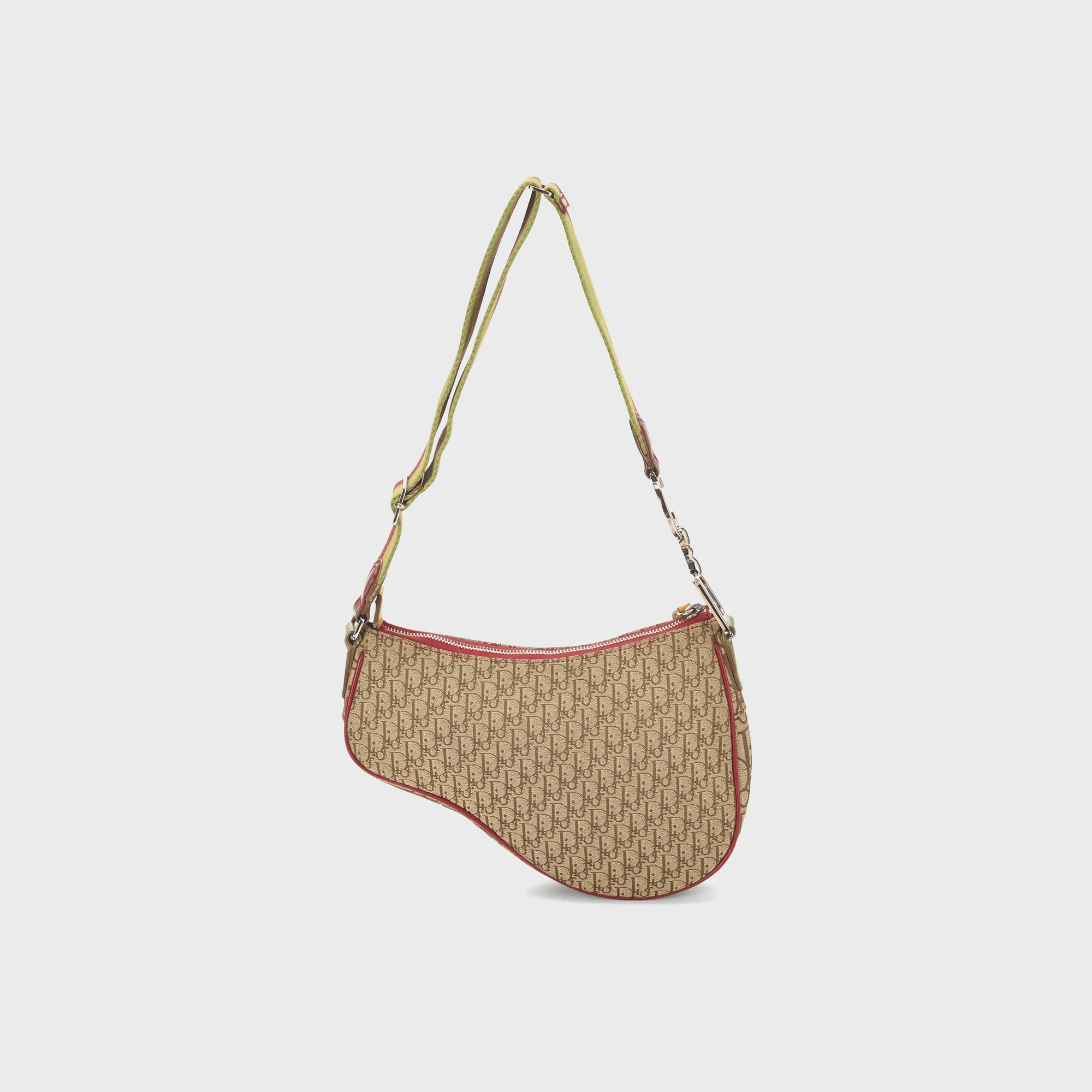 WGACA Dior Canvas Rasta Saddle Pochette - Multi — Image 2