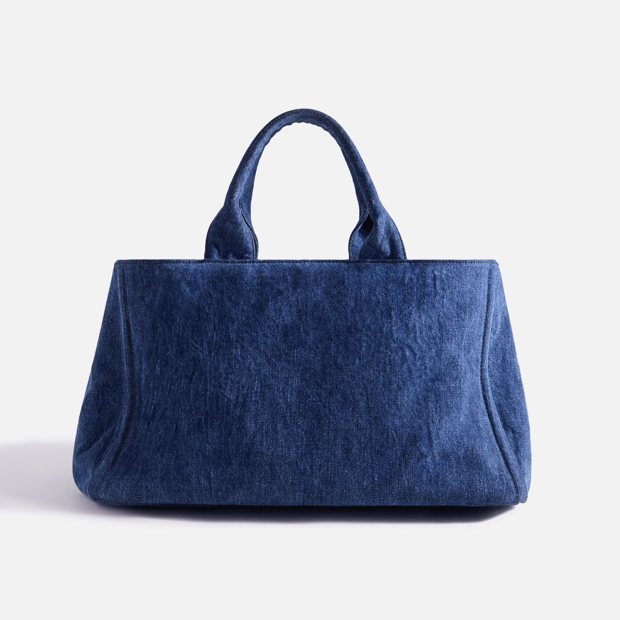 What Goes Around Comes Around Prada Denim Bijou Canapa Small - Blue — Image 2