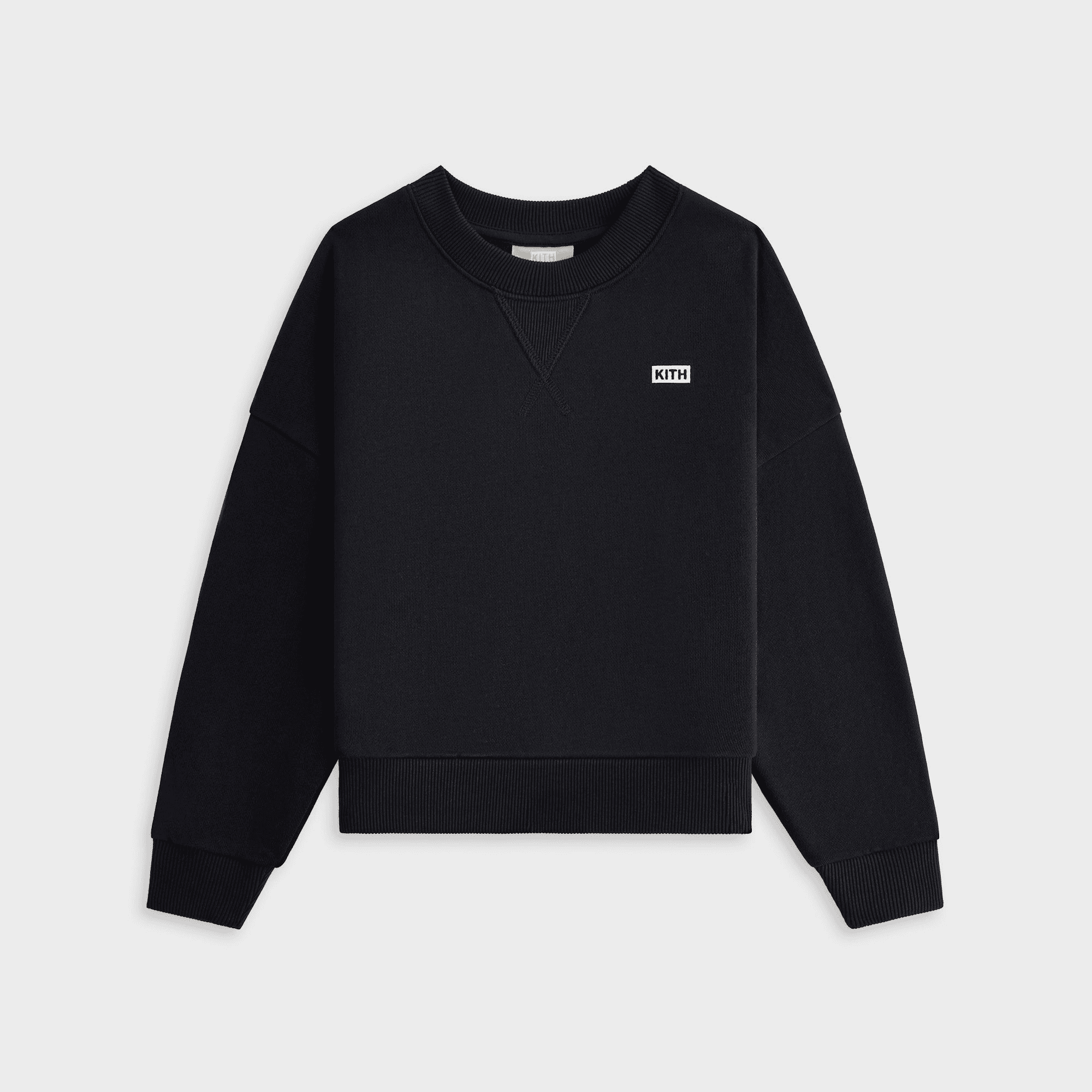 Kith Kids Long Sleeve Nelson Crewneck - Black