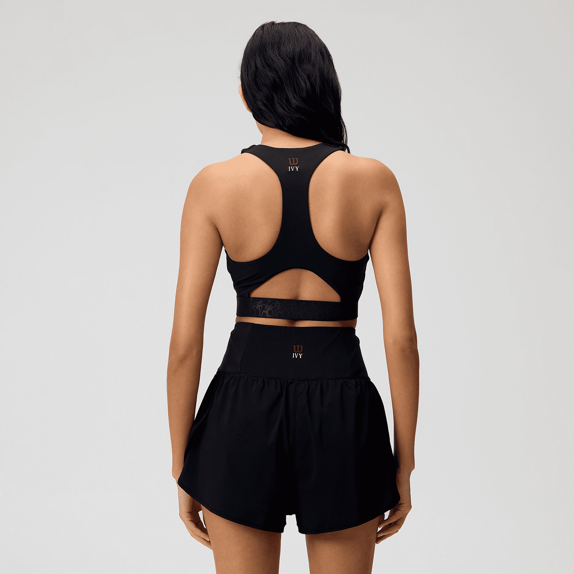 Kith Ivy for Wilson Women's Doubles Racerback Bra - Black — Image 5