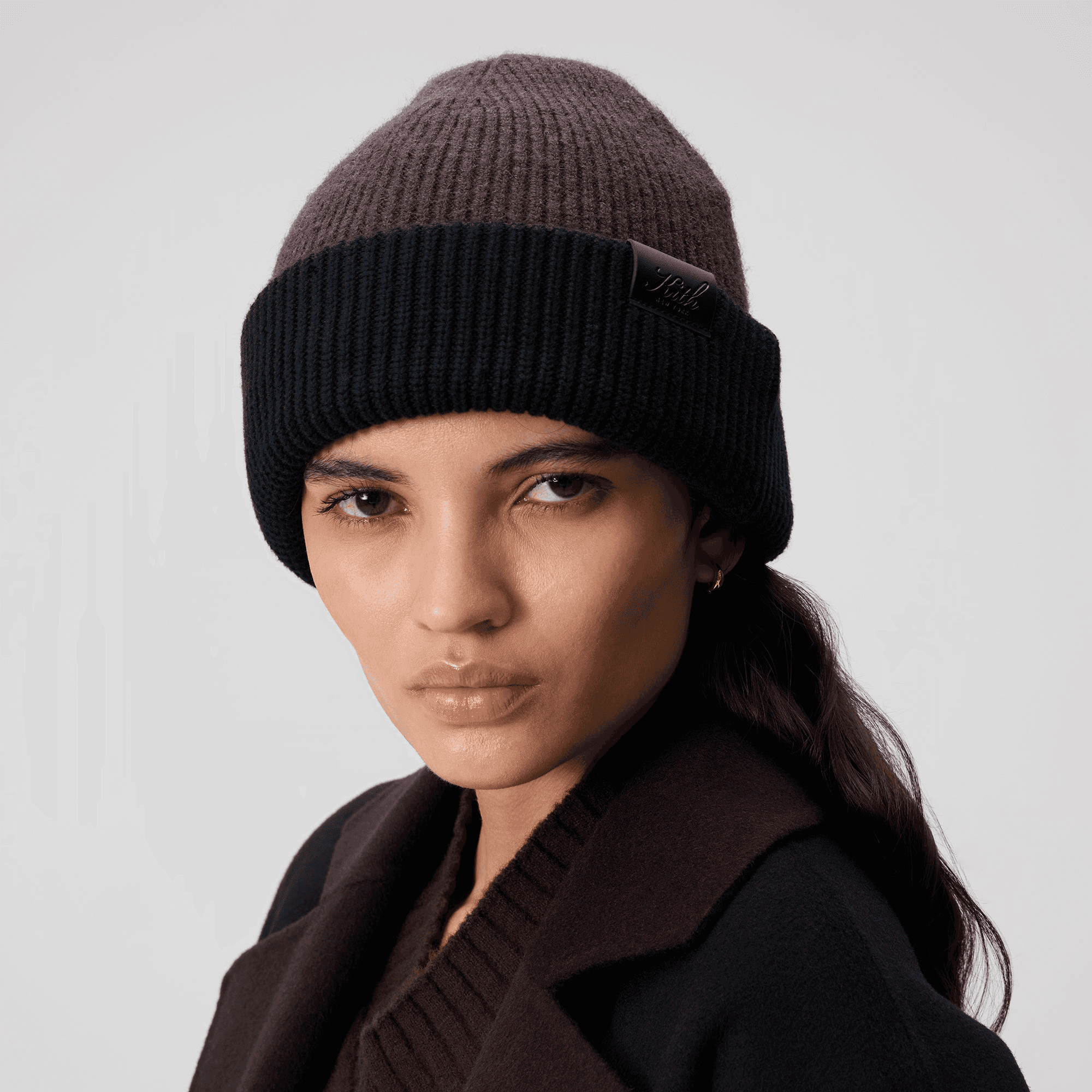 Kith Women Rib Soft Knit Reversible Beanie - Legacy — Image 3