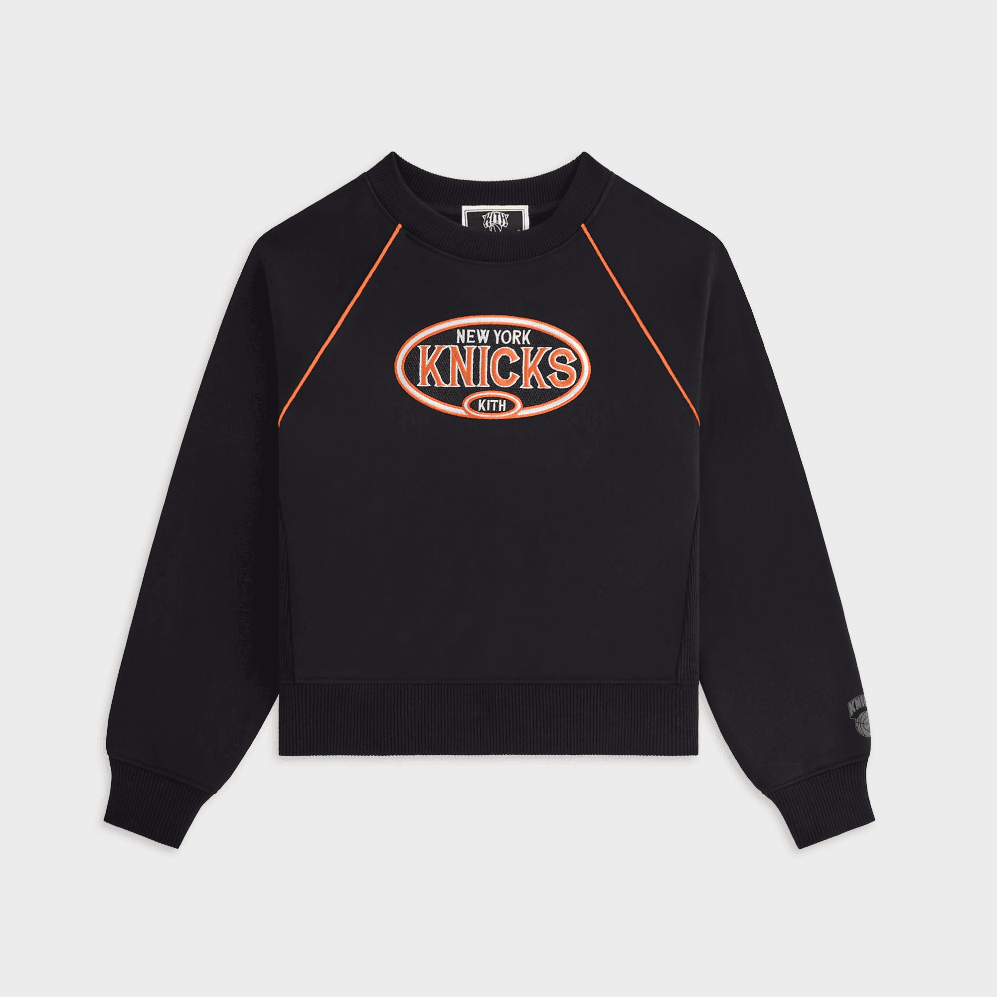 Kith Kids for the New York Knicks Raglan Nelson Crewneck - Black