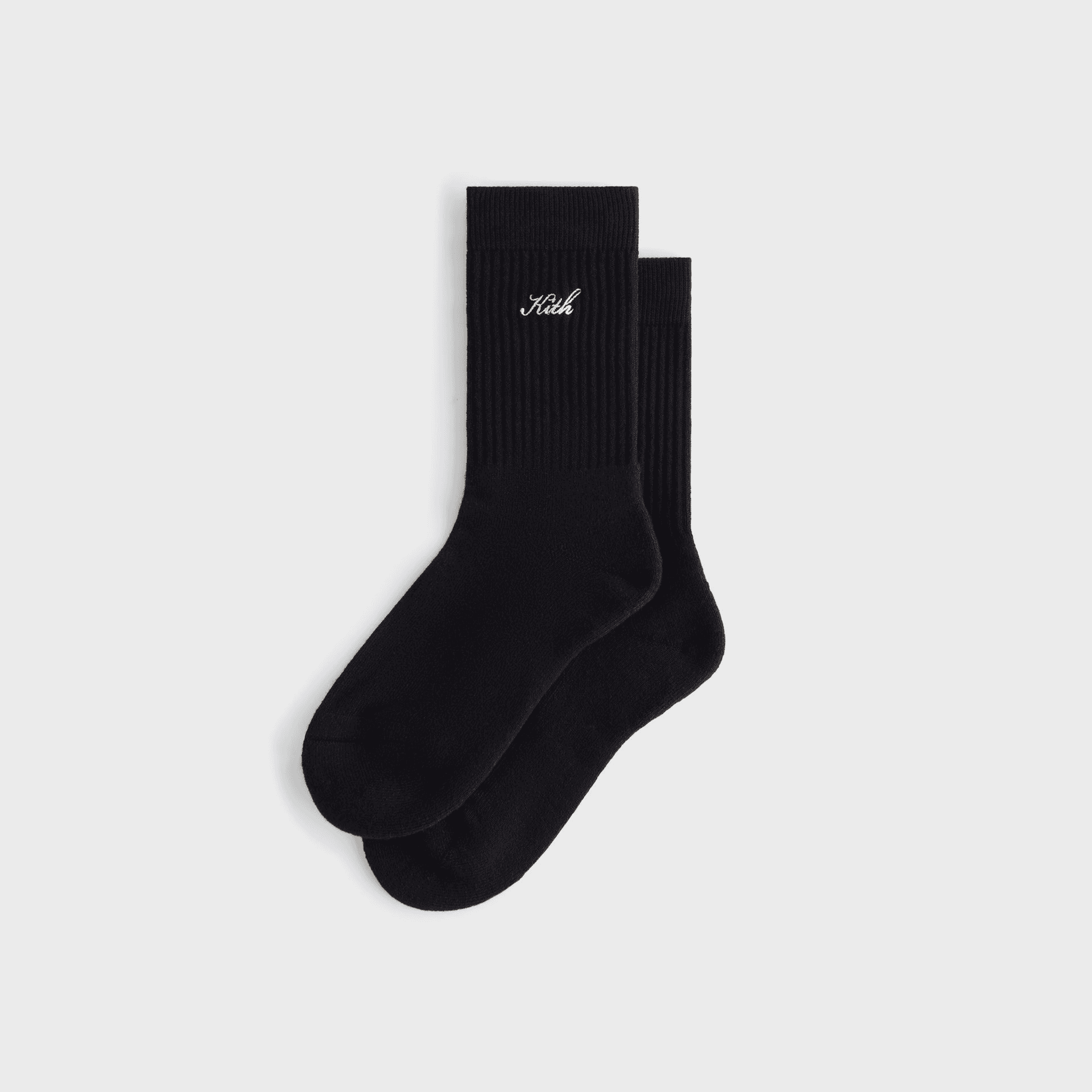 Kith Women Script Classic Crew Socks - Black — Image 3
