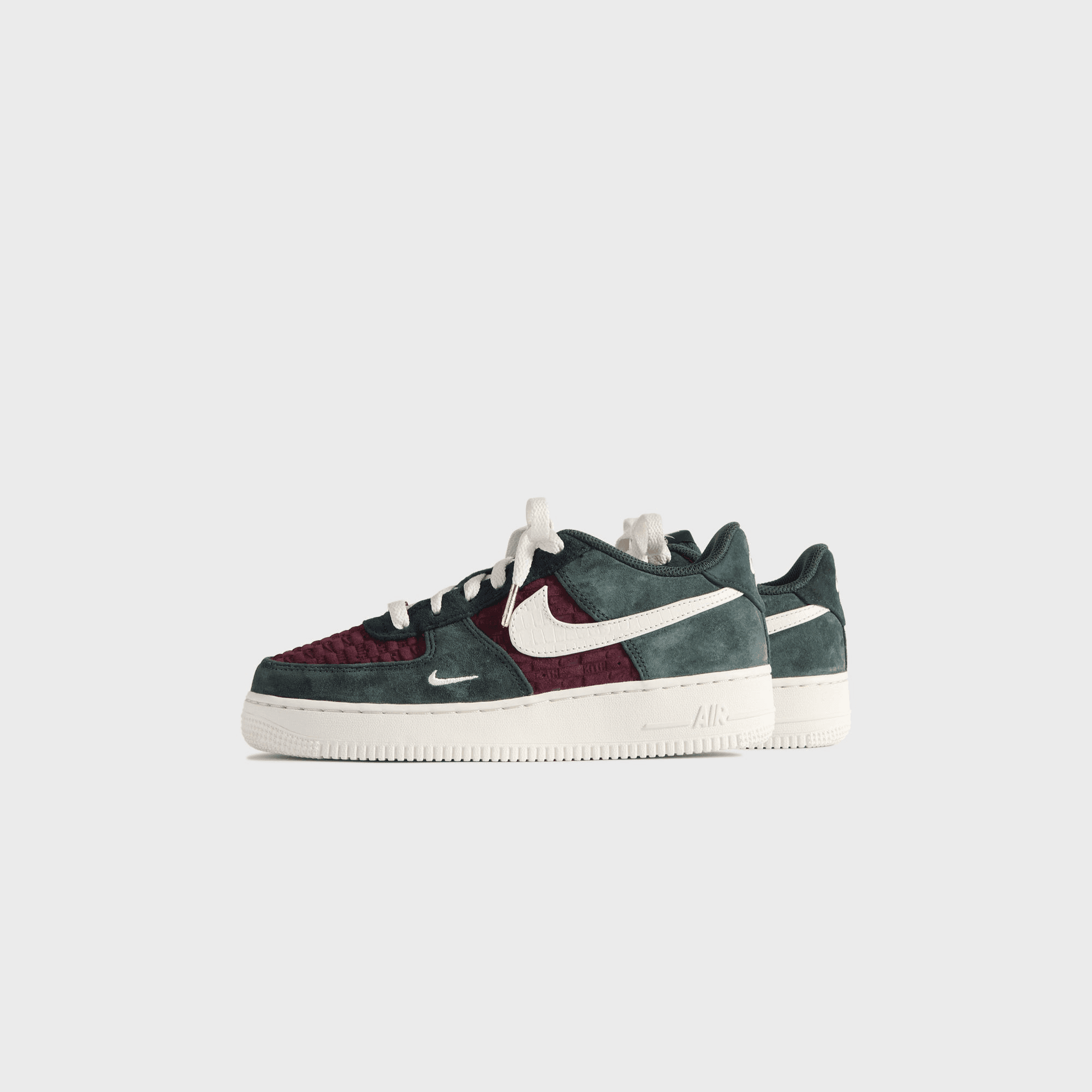 Kith for Nike GS Air Force 1 Low Lace - Night Maroon / Phantom — Image 9