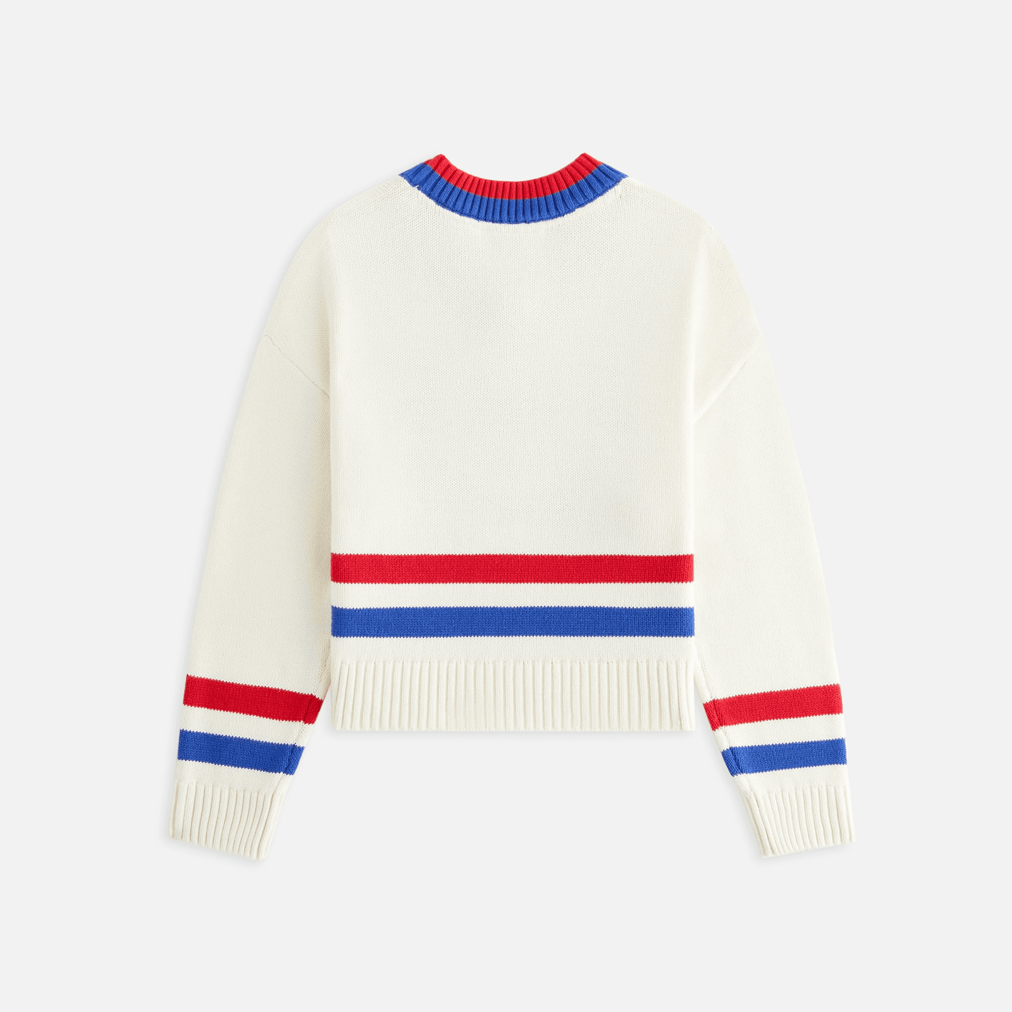 Kith Kids for the New York Rangers V-Neck Lewis Sweater - Sandrift — Image 7