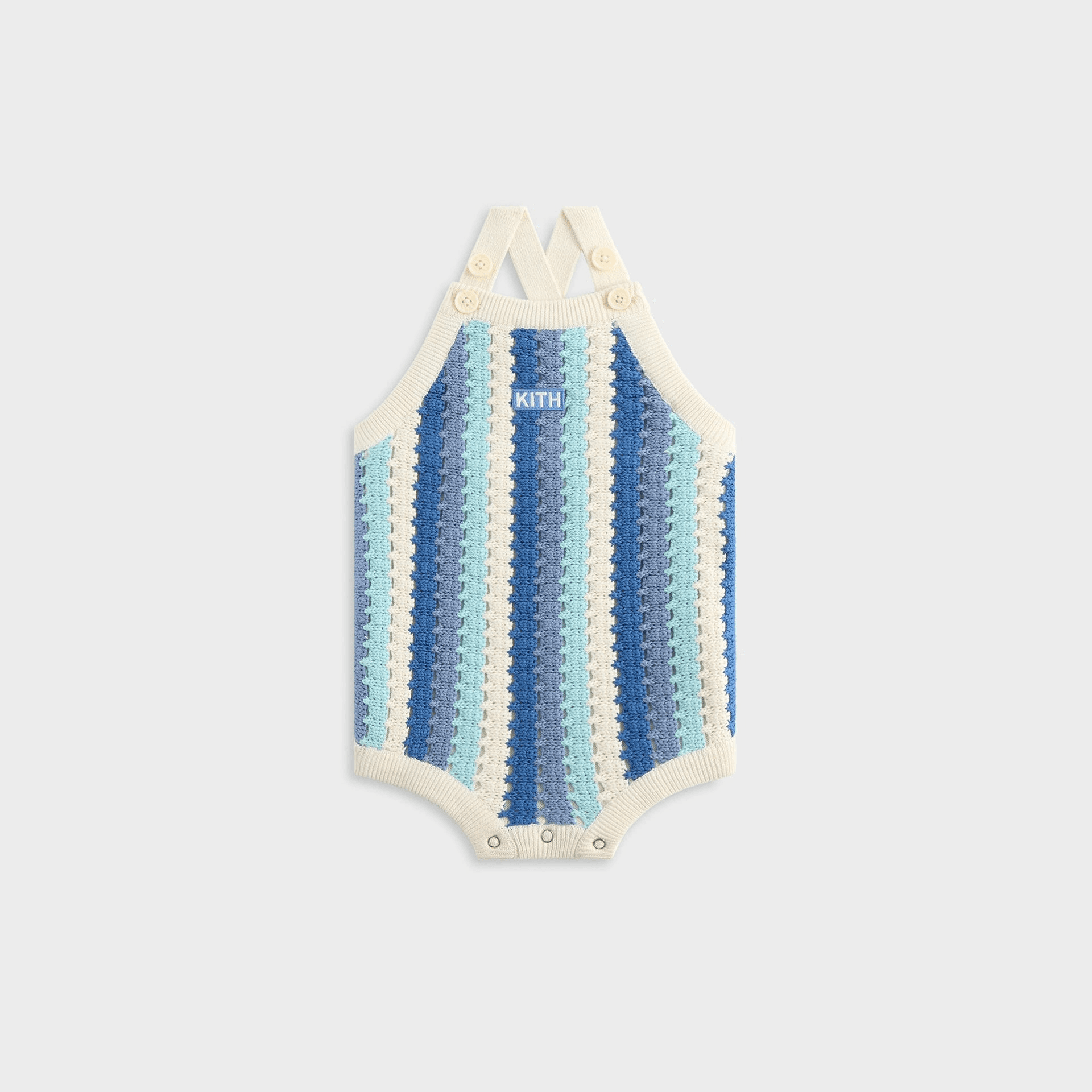 Kith Baby Open Knit Romper - Blue Skies — Image 4