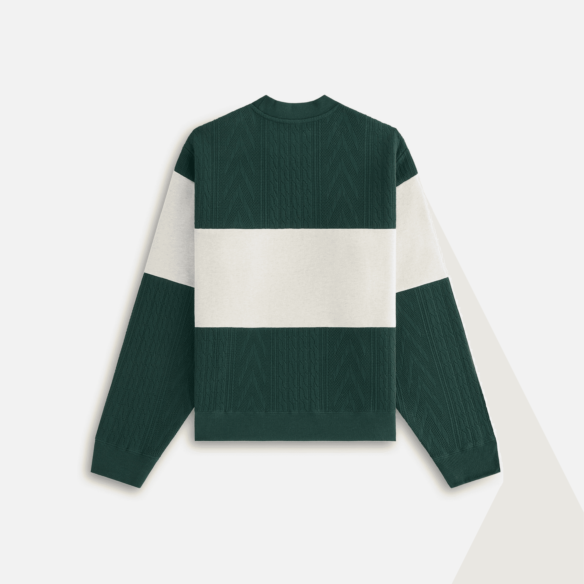 Kith Women Ashwin Cable Panelled Crewneck - Stadium — Image 5