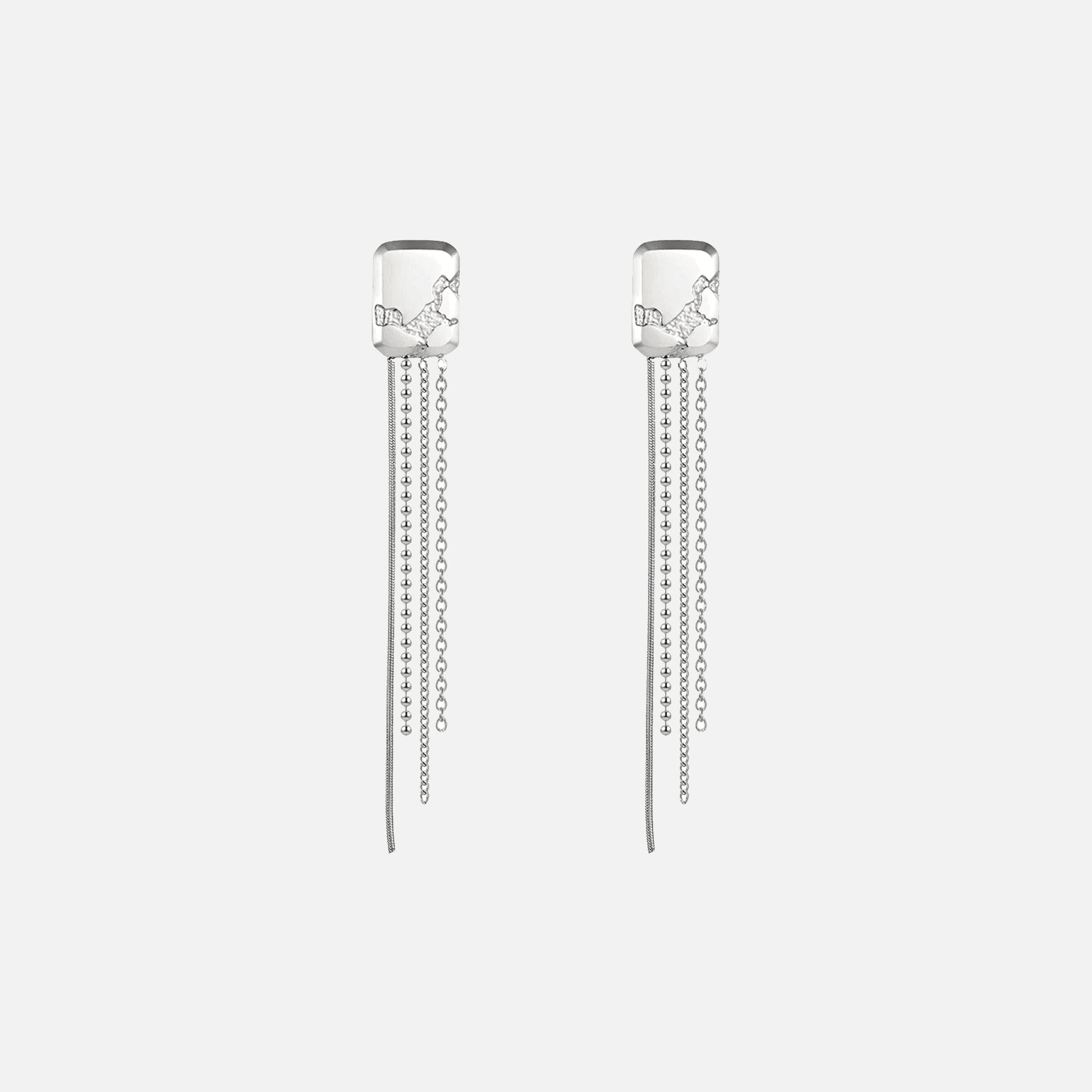 ARSN Stripped Down Earrings - Silver