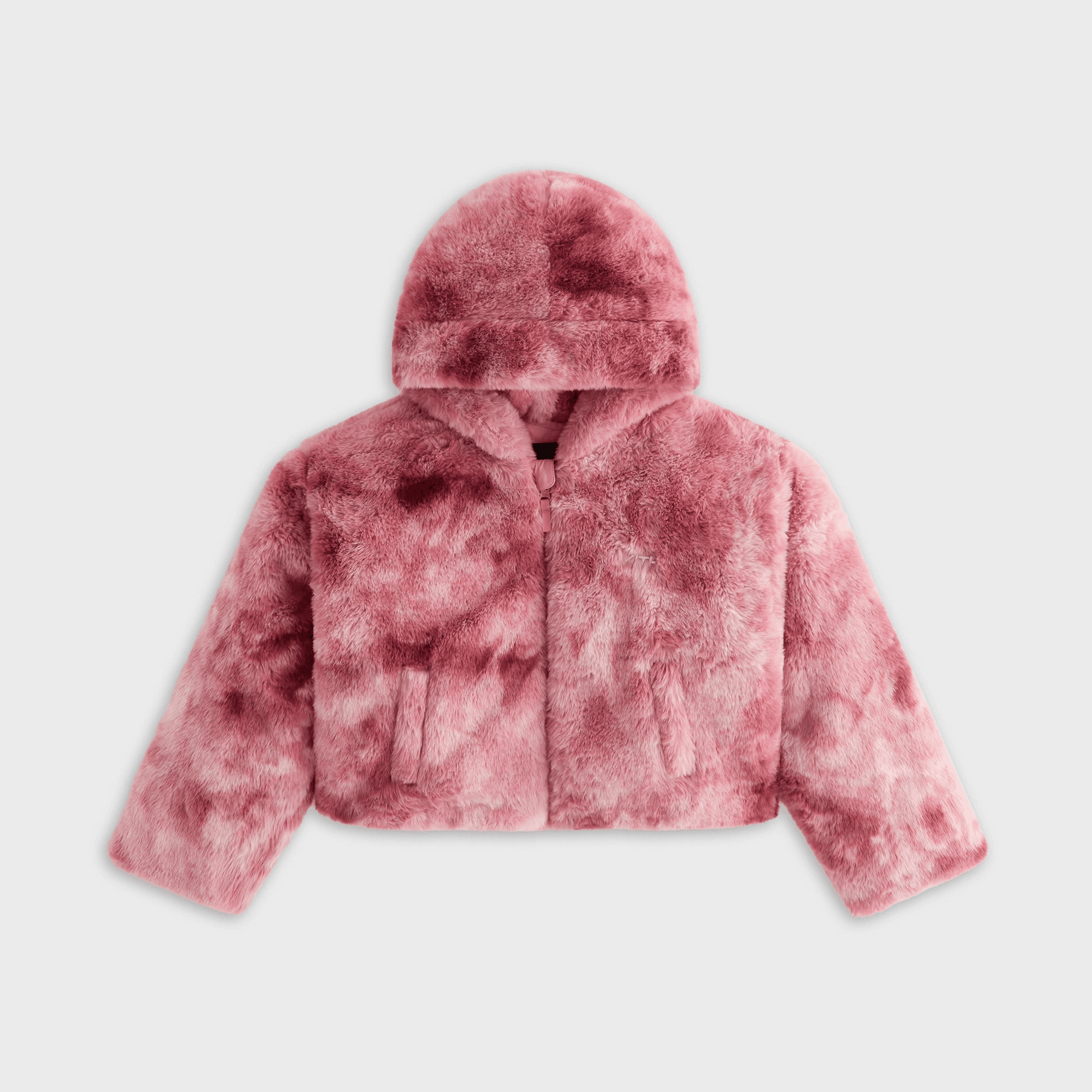 Kith Kids Cropped Faux Fur Hooded Puffer Jacket - Affection