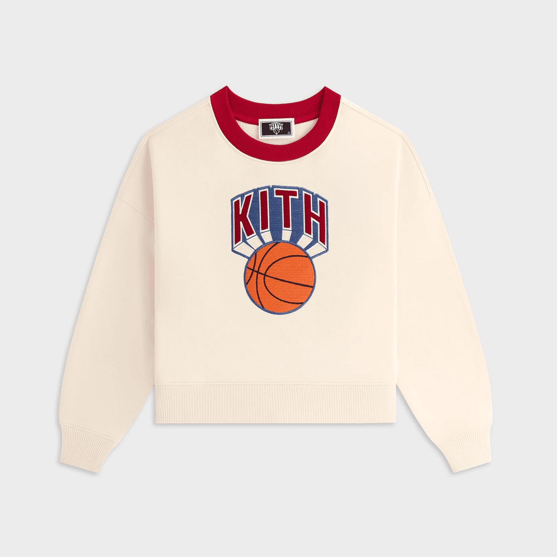 Kith Kids for the New York Knicks Nelson Crewneck - Sandrift — Image 6