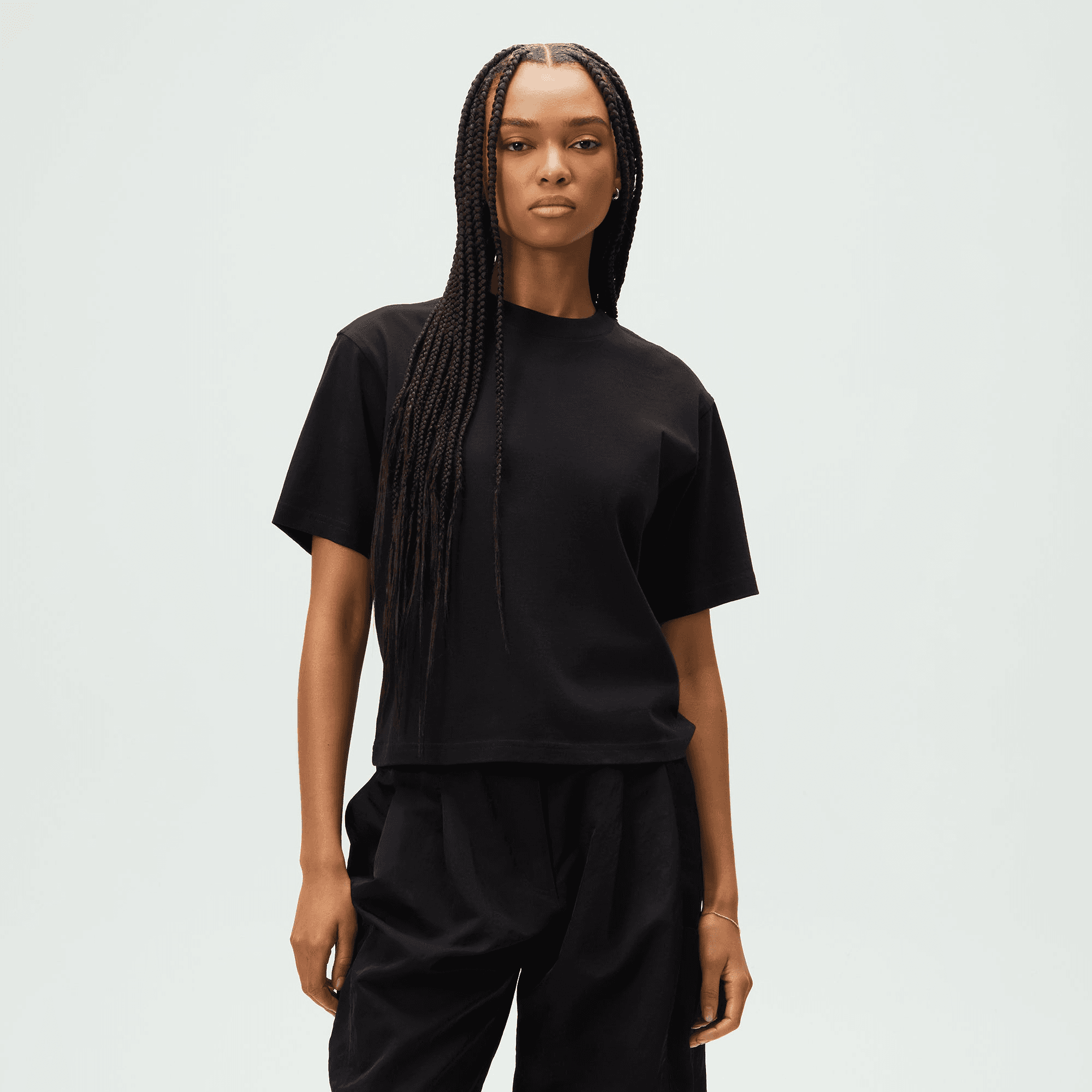 Kith Women Syril Split Back Tee - Black — Image 4