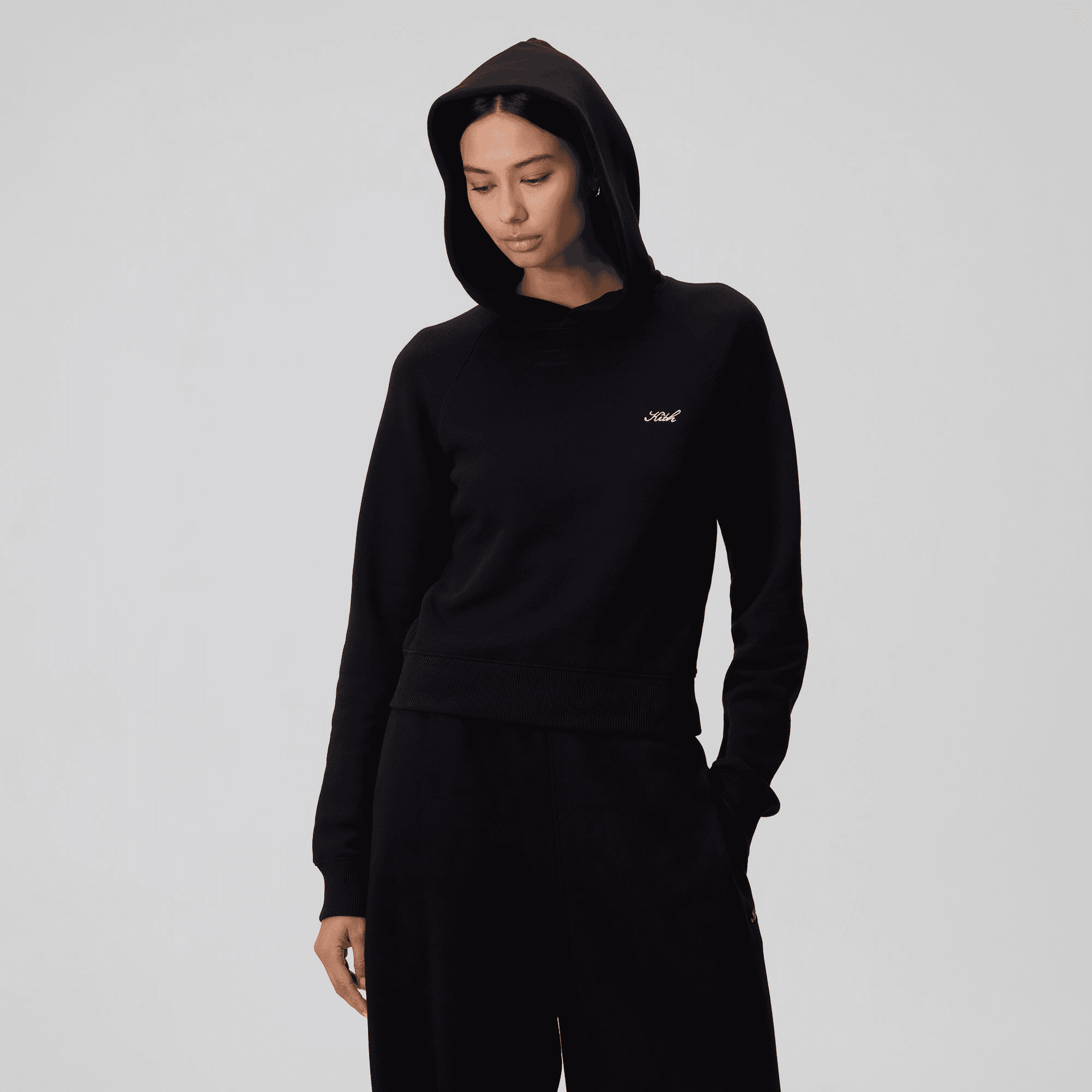 Kith Women Tatum Hoodie - Black — Image 6