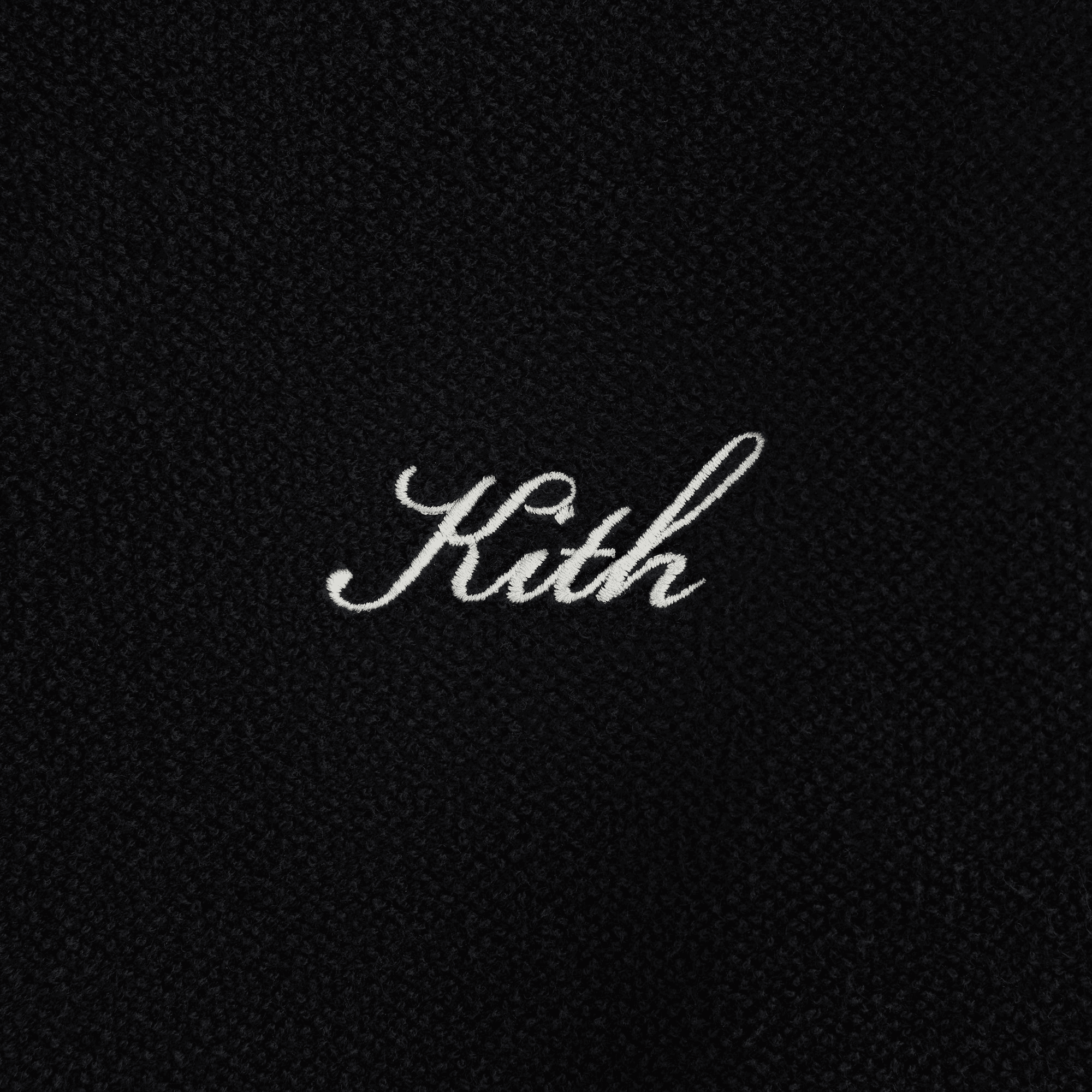 Kith Women Adley Shrunken Sweater Hoodie - Black — Image 3