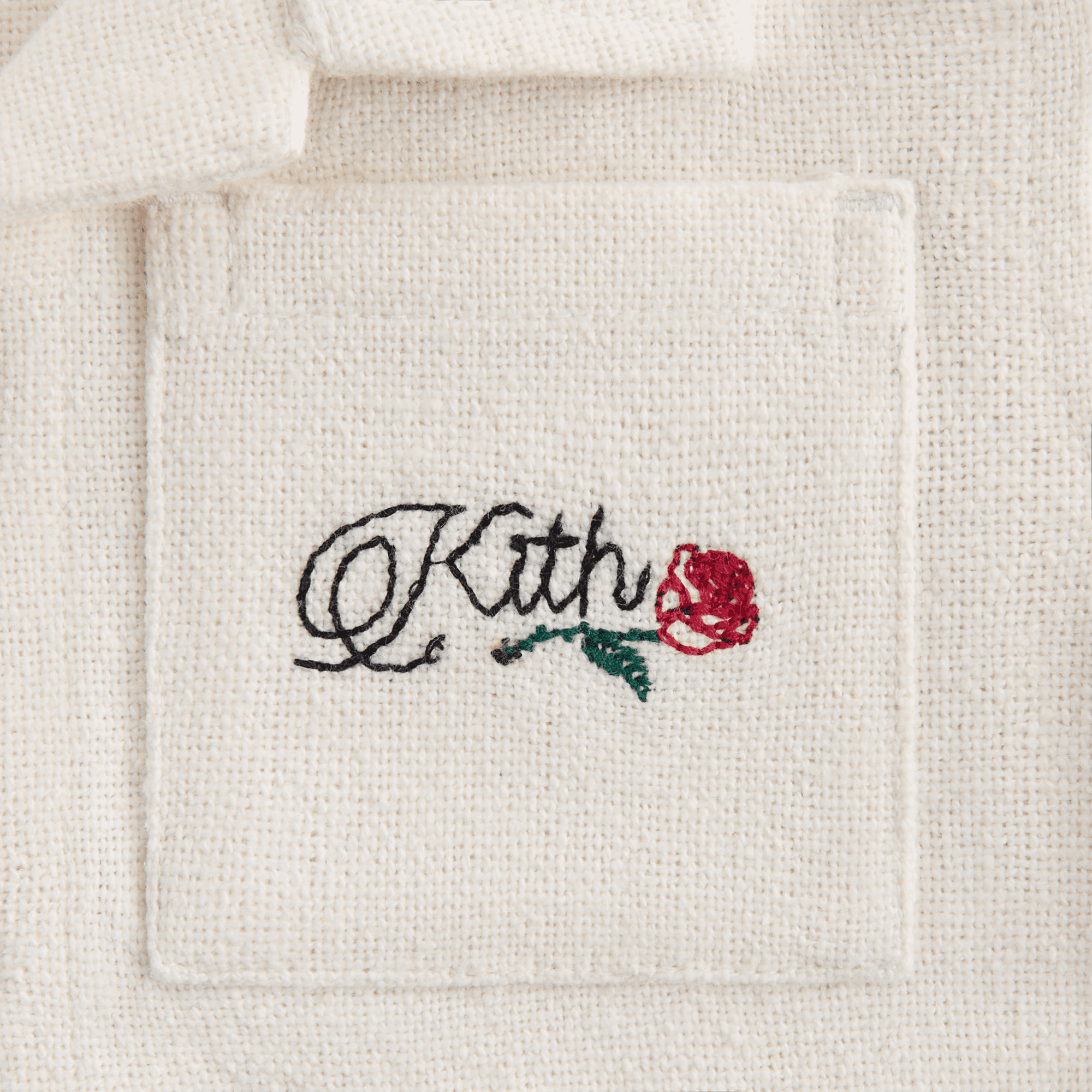 Kith Baby Textured Logo Camp Shortall - Sandrift — Image 2