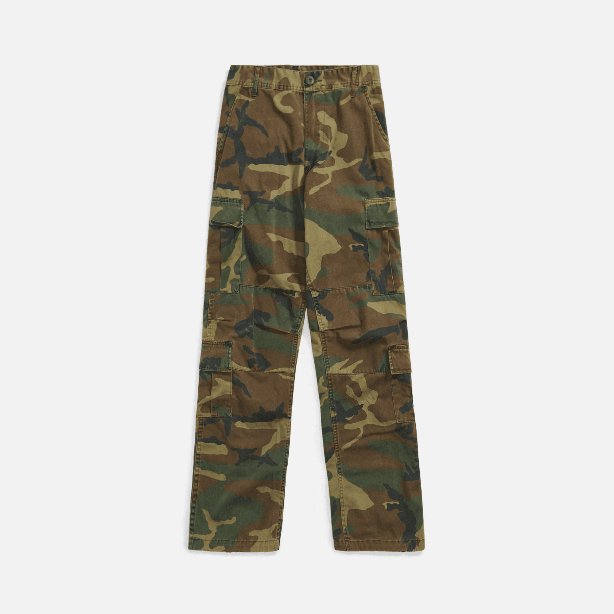 Local European Bespoke Stone Wash Cargo - Camo - Image 1